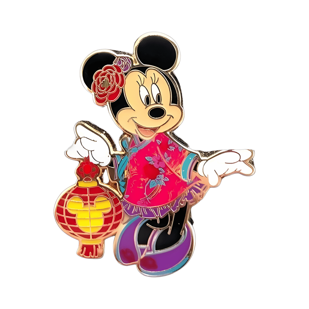 2020 Year of the Rat Pin Set - Minnie Mouse in Asian outfit Disney pin