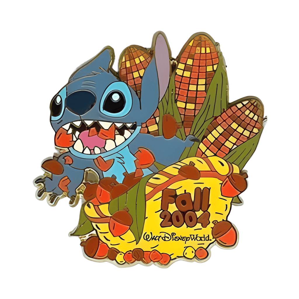 Stitch with corn Disney pin