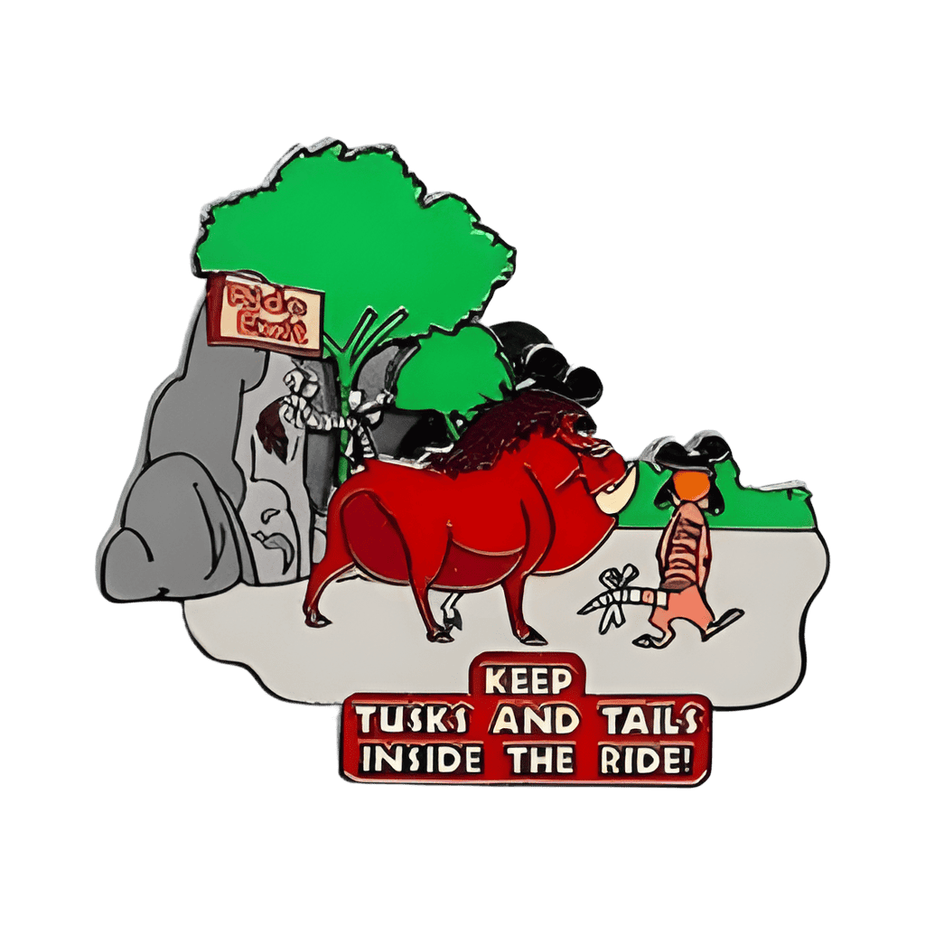 Keep Tusks and Tails Inside the Ride Disney pin