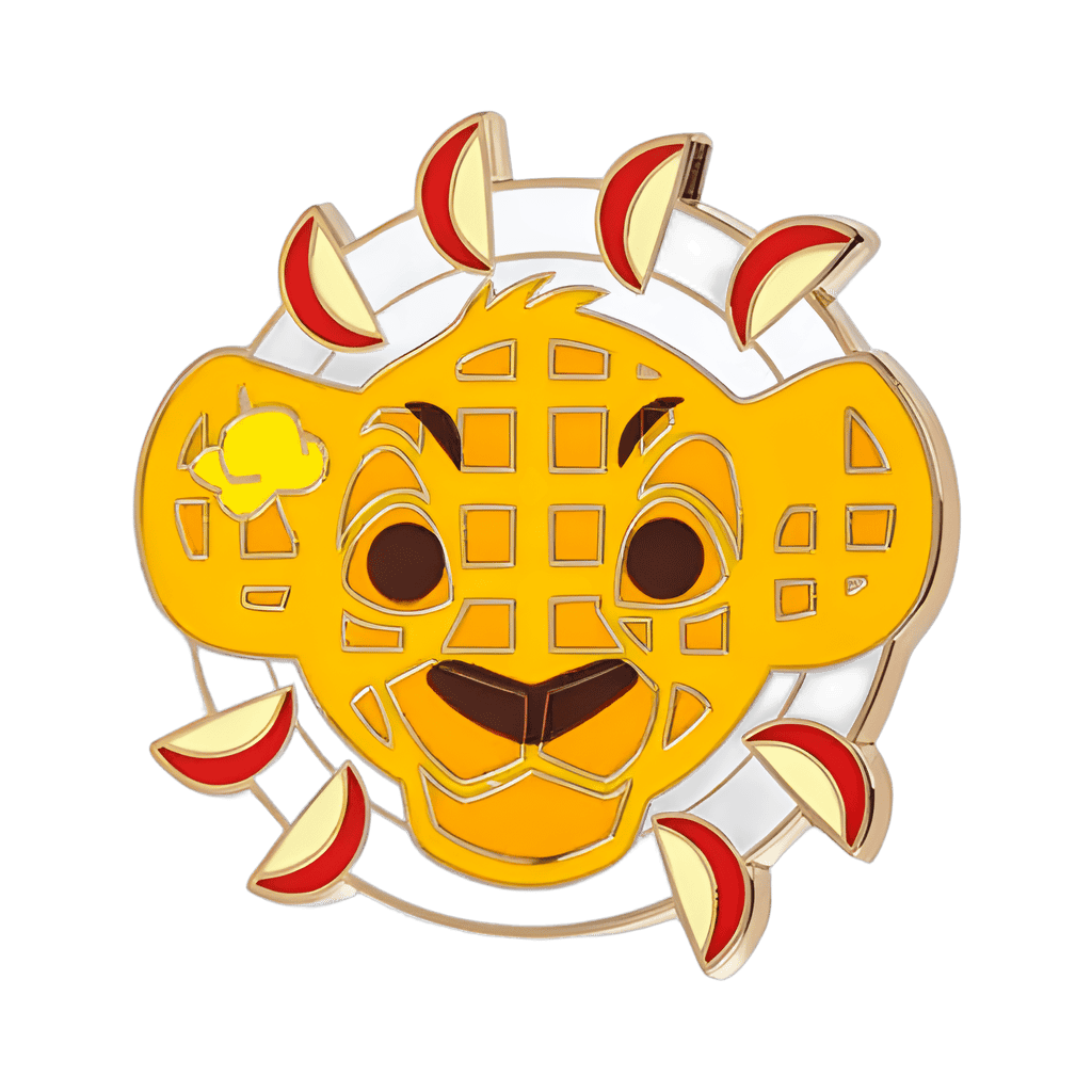 Simba Waffle Disney pin
