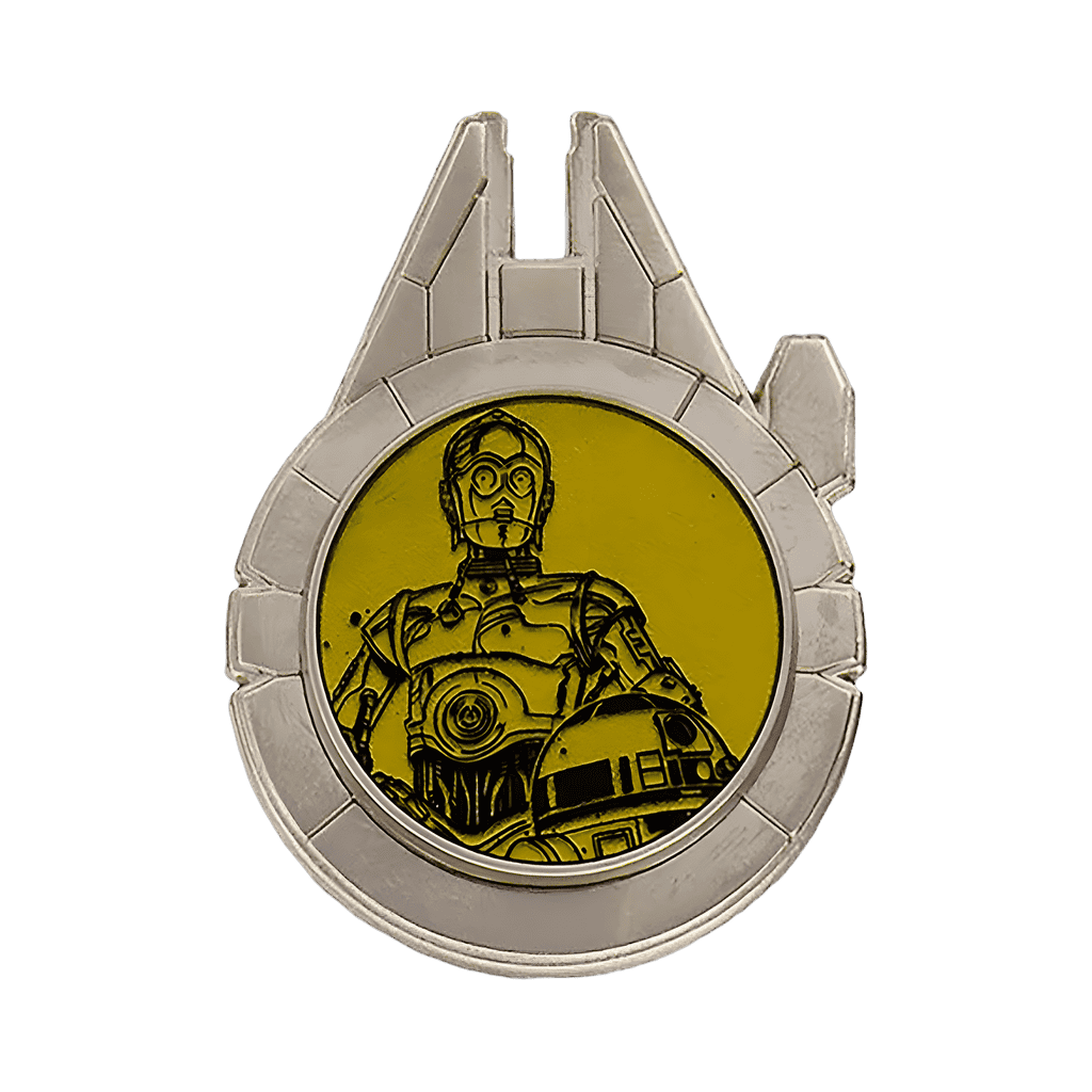 C-3PO and R2-D2 Disney pin