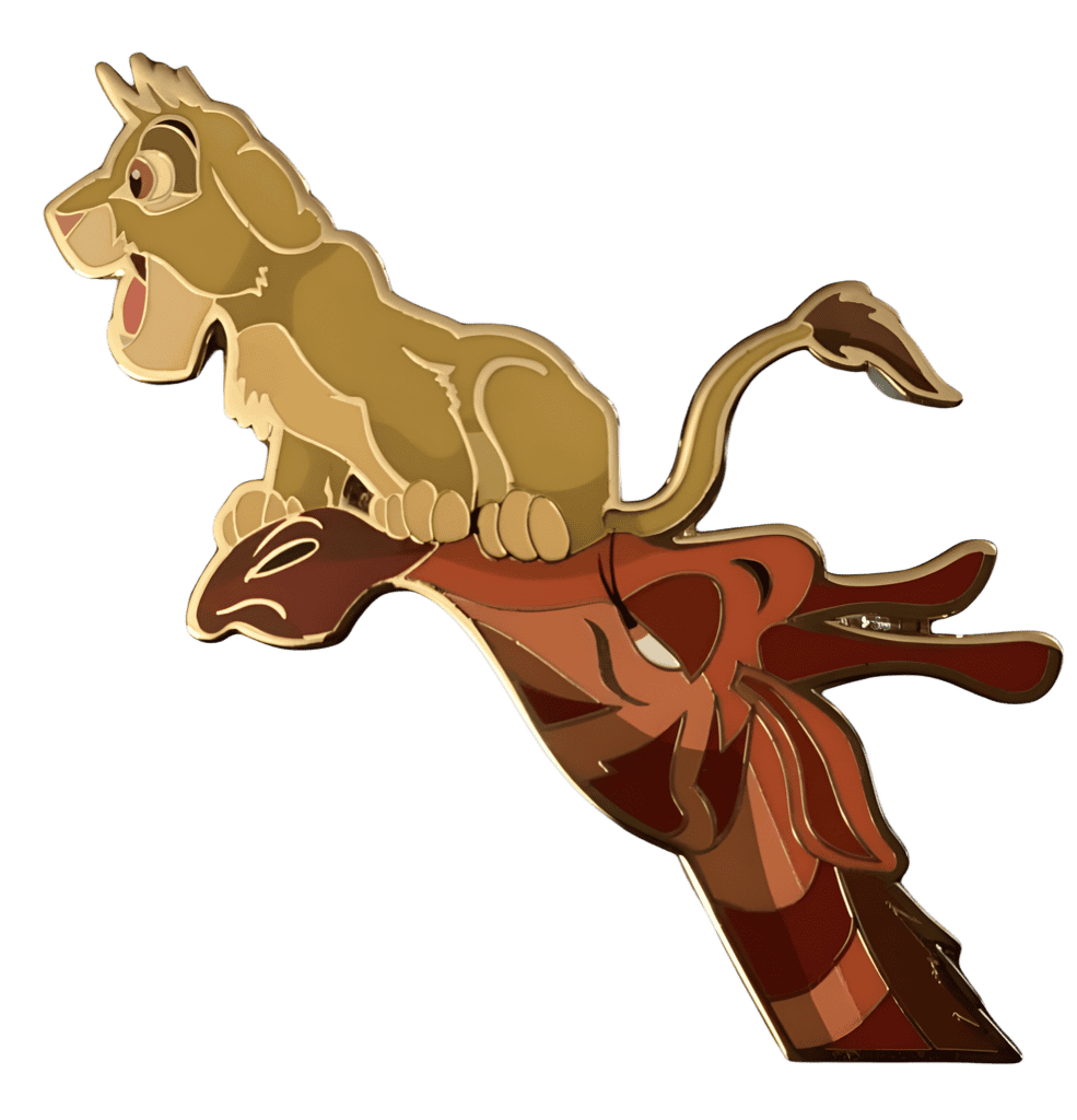 Simba on Giraffe Disney pin
