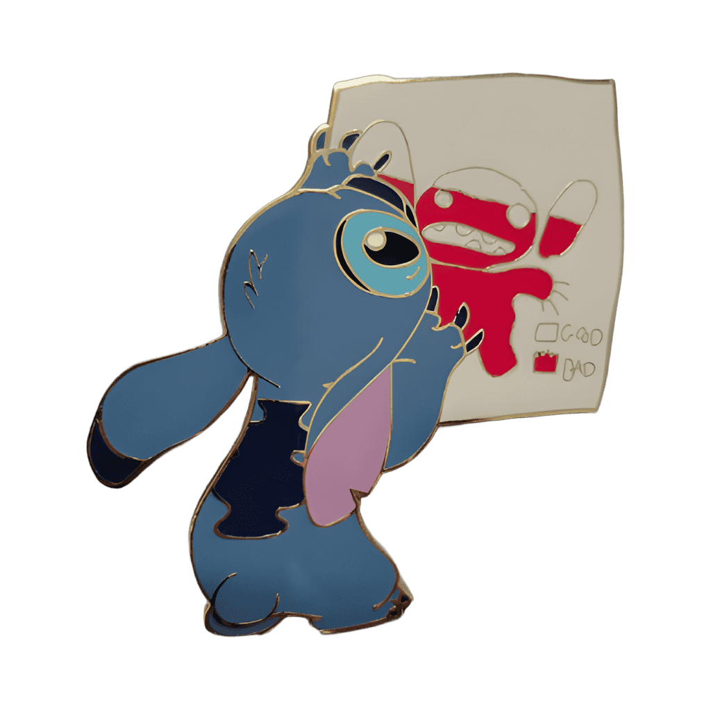 Stitch's Badness Level Disney pin
