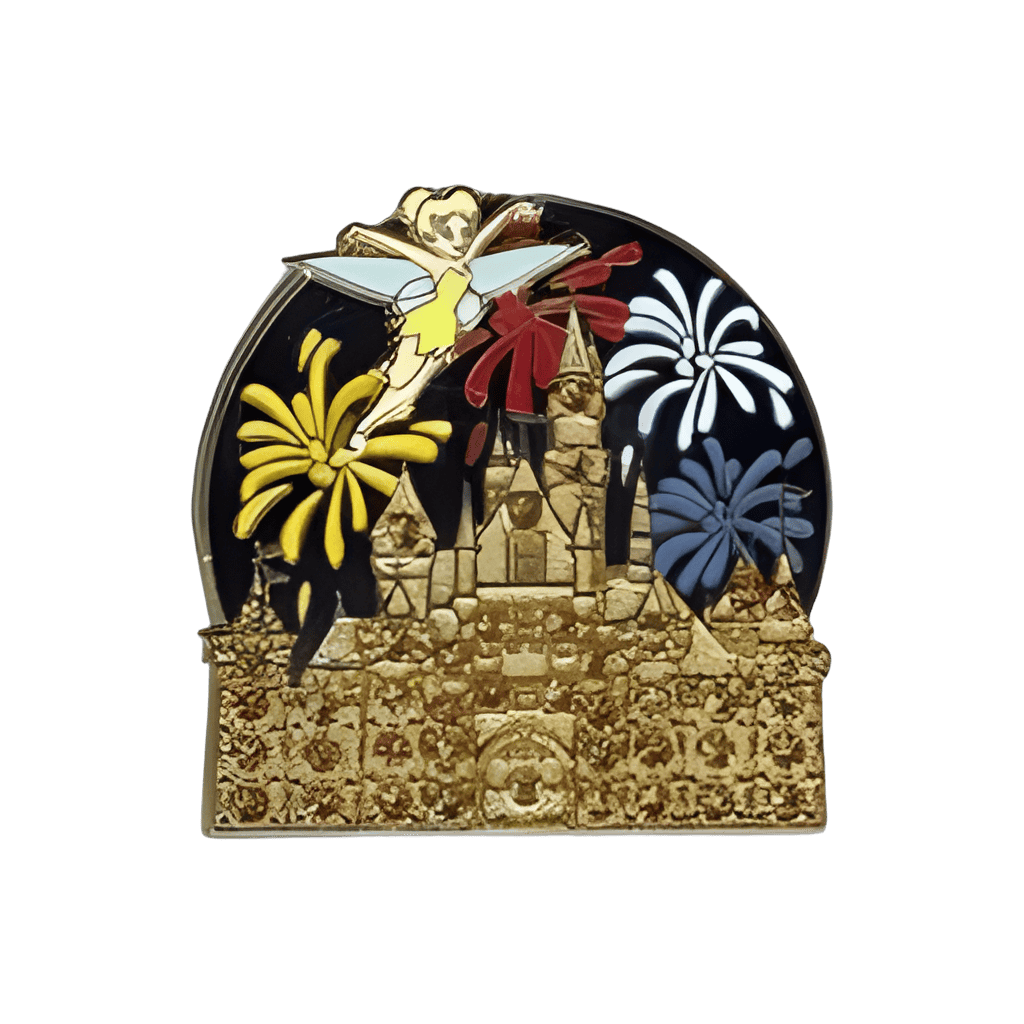 Tinkerbell Sleeping Beauty Castle Fireworks Disney pin