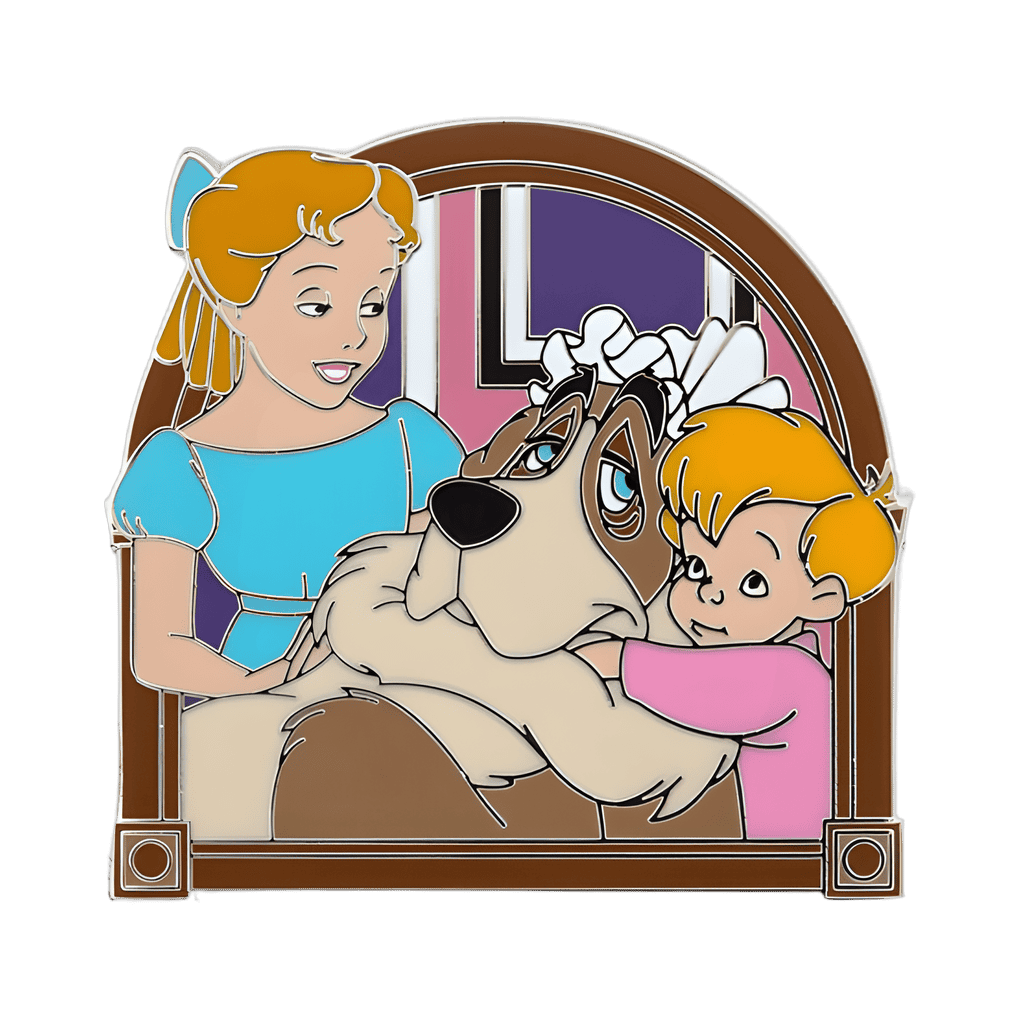 Wendy, Michael, and Nana Disney pin