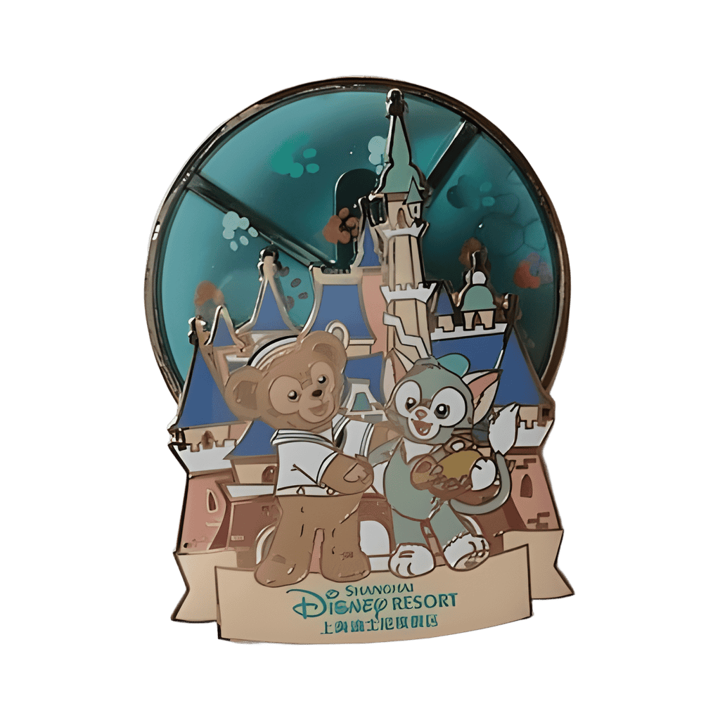 Duffy and Gelatoni spinner Disney pin