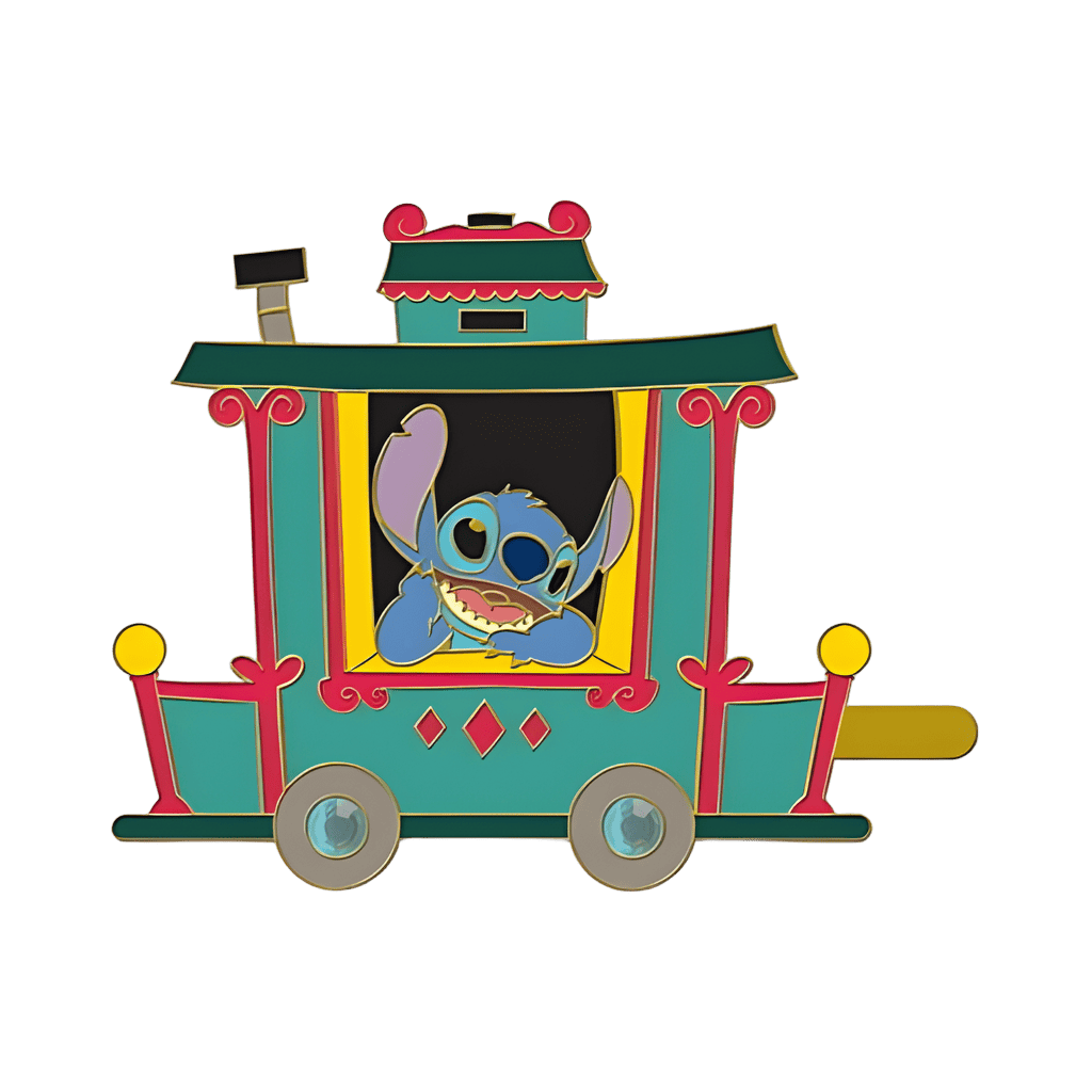 Stitch in Caboose Disney pin
