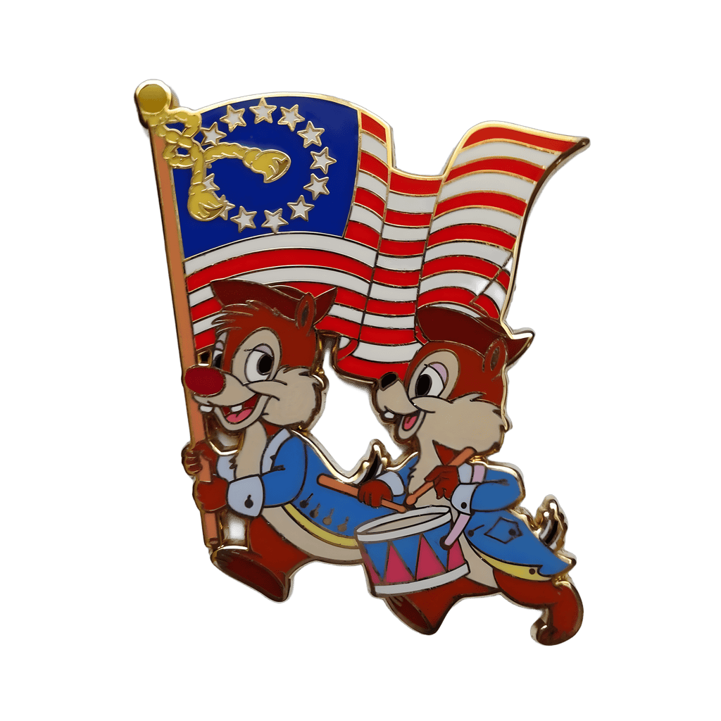 Chip and Dale Drumming Disney pin