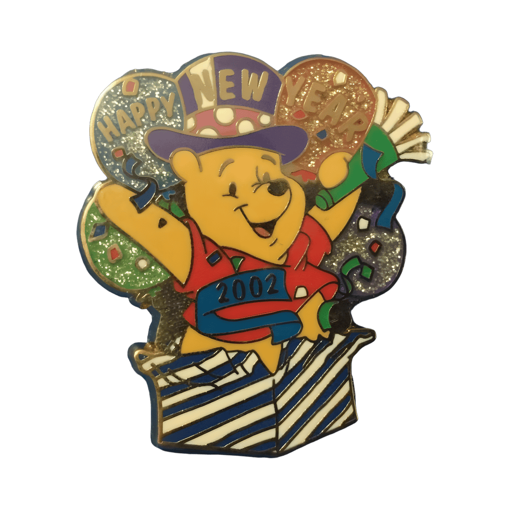 Pooh Happy New Year Disney pin