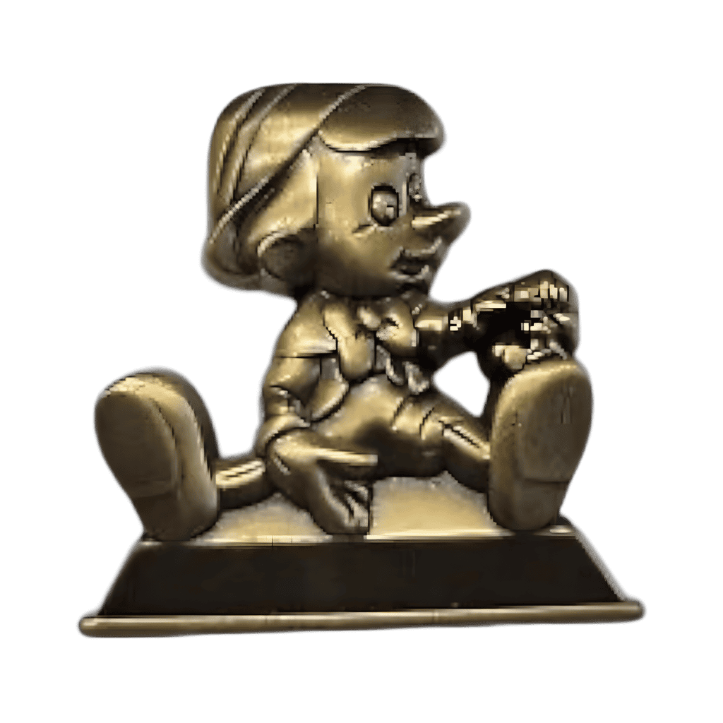 Gold Statue Pinocchio Disney pin