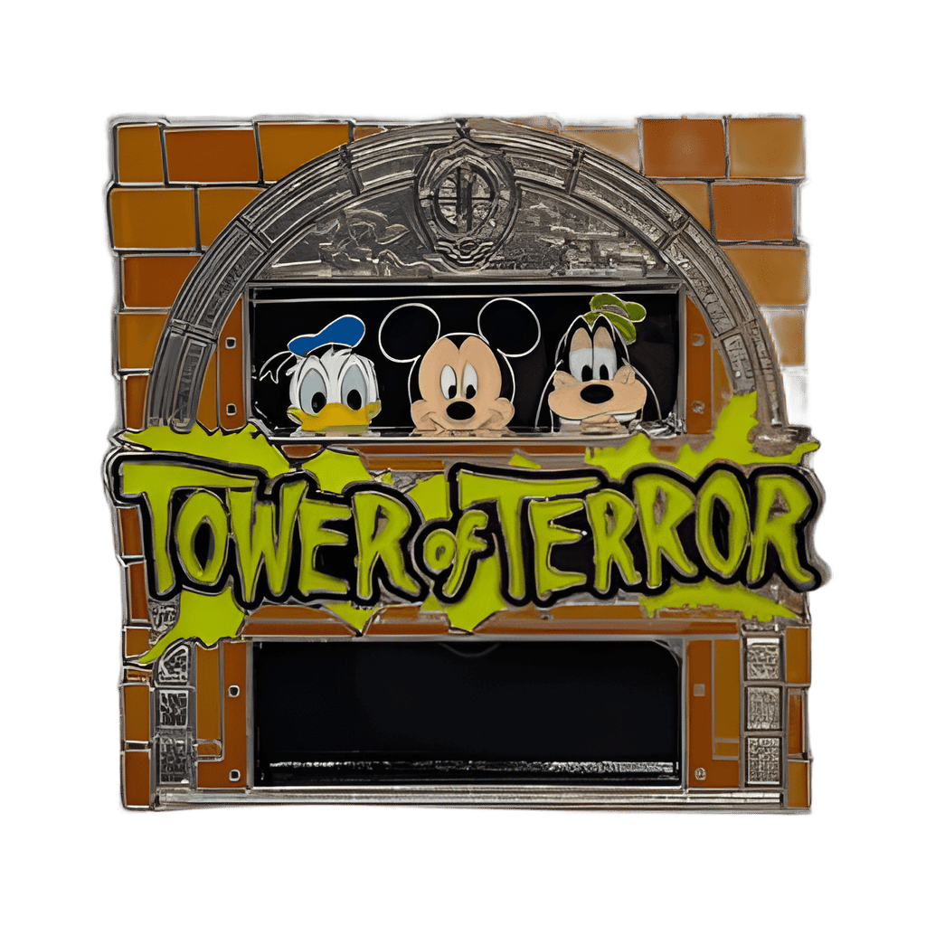 Mickey, Donald, & Goofy - Tower of Terror Elevator Slider Disney pin