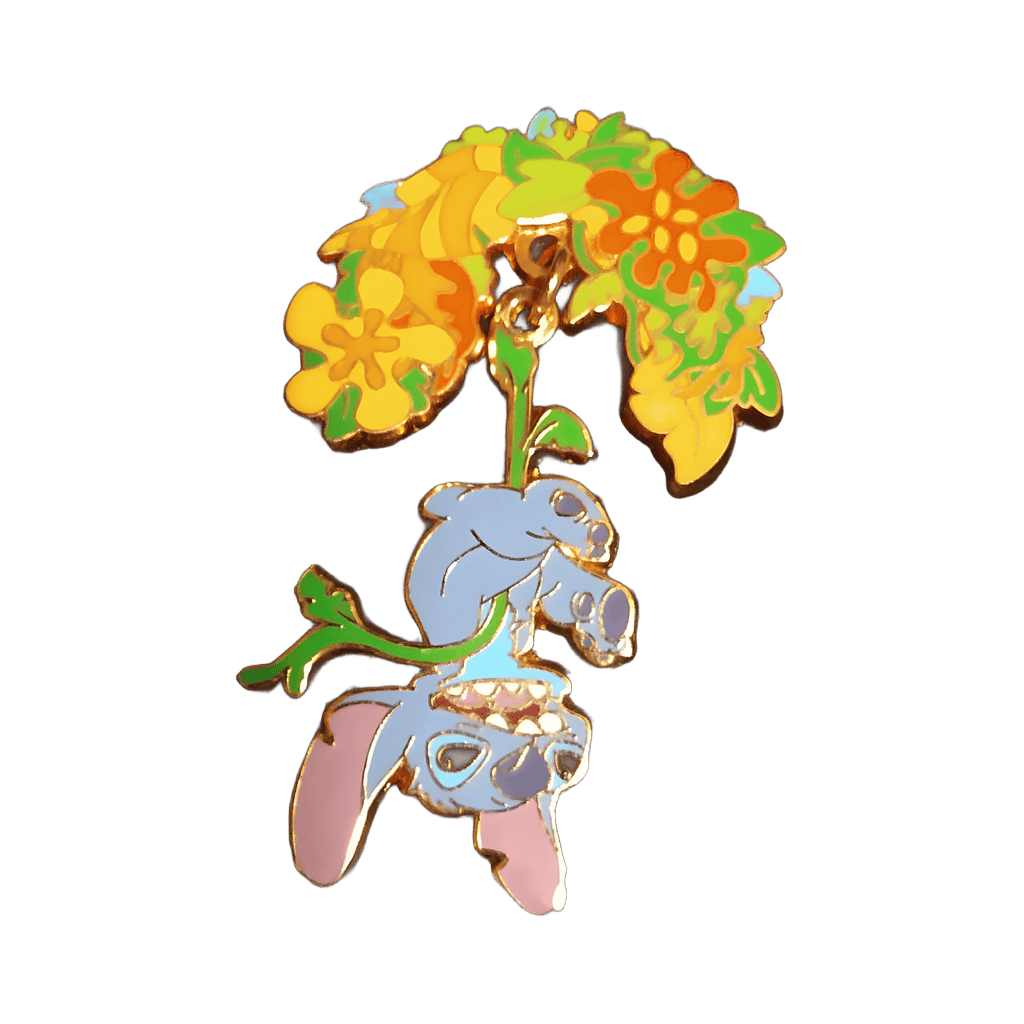 Stitch Swinging on a Vine Disney pin