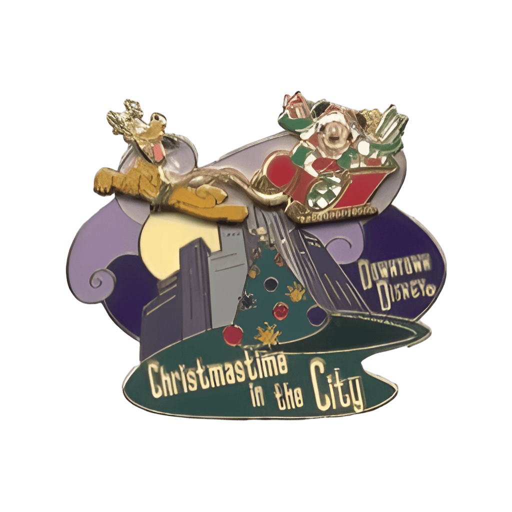 Santa Mickey and Reindeer Pluto Disney pin