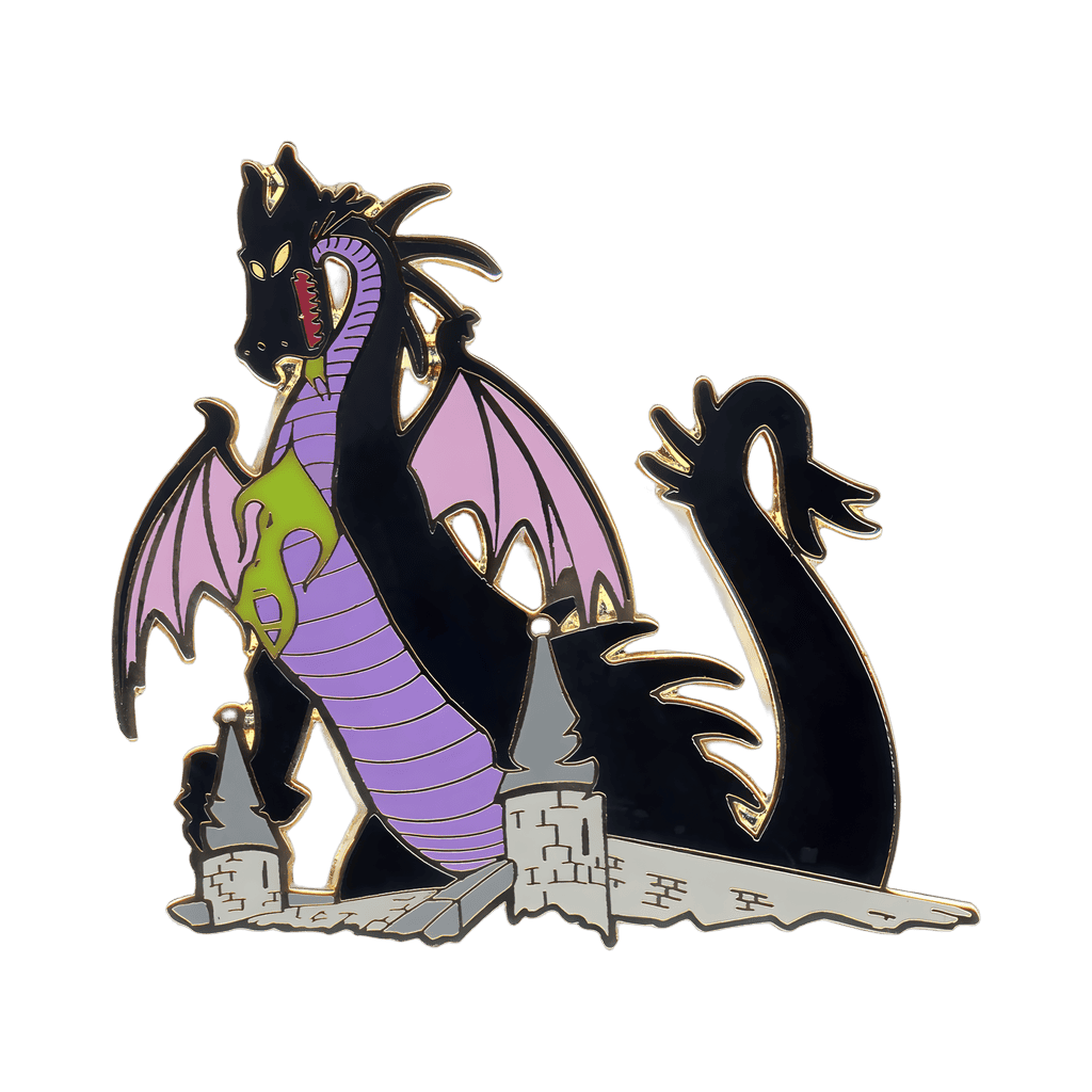 In Her Dragon Form at the Castle Gate Disney pin