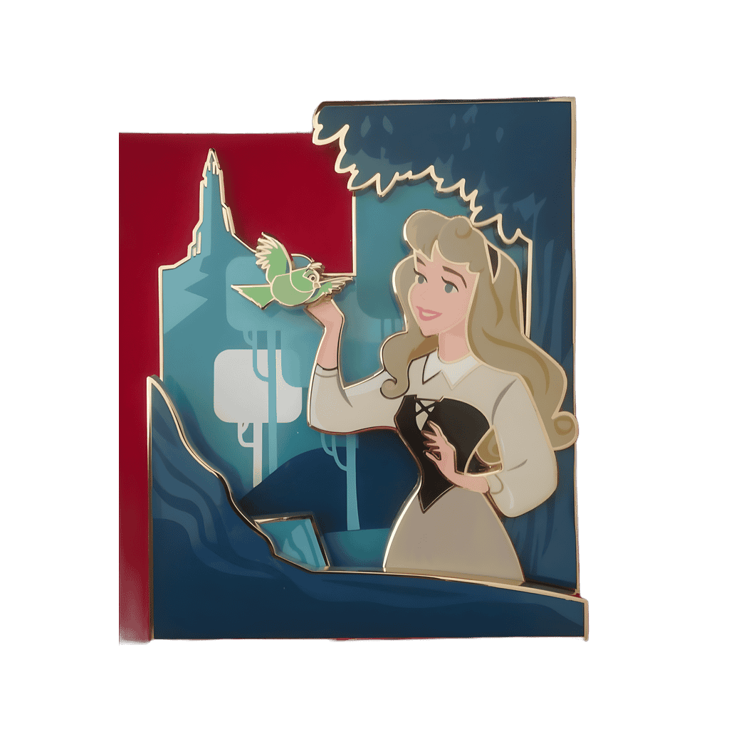 Greetings from Sleeping Beauty's Castle Disney pin