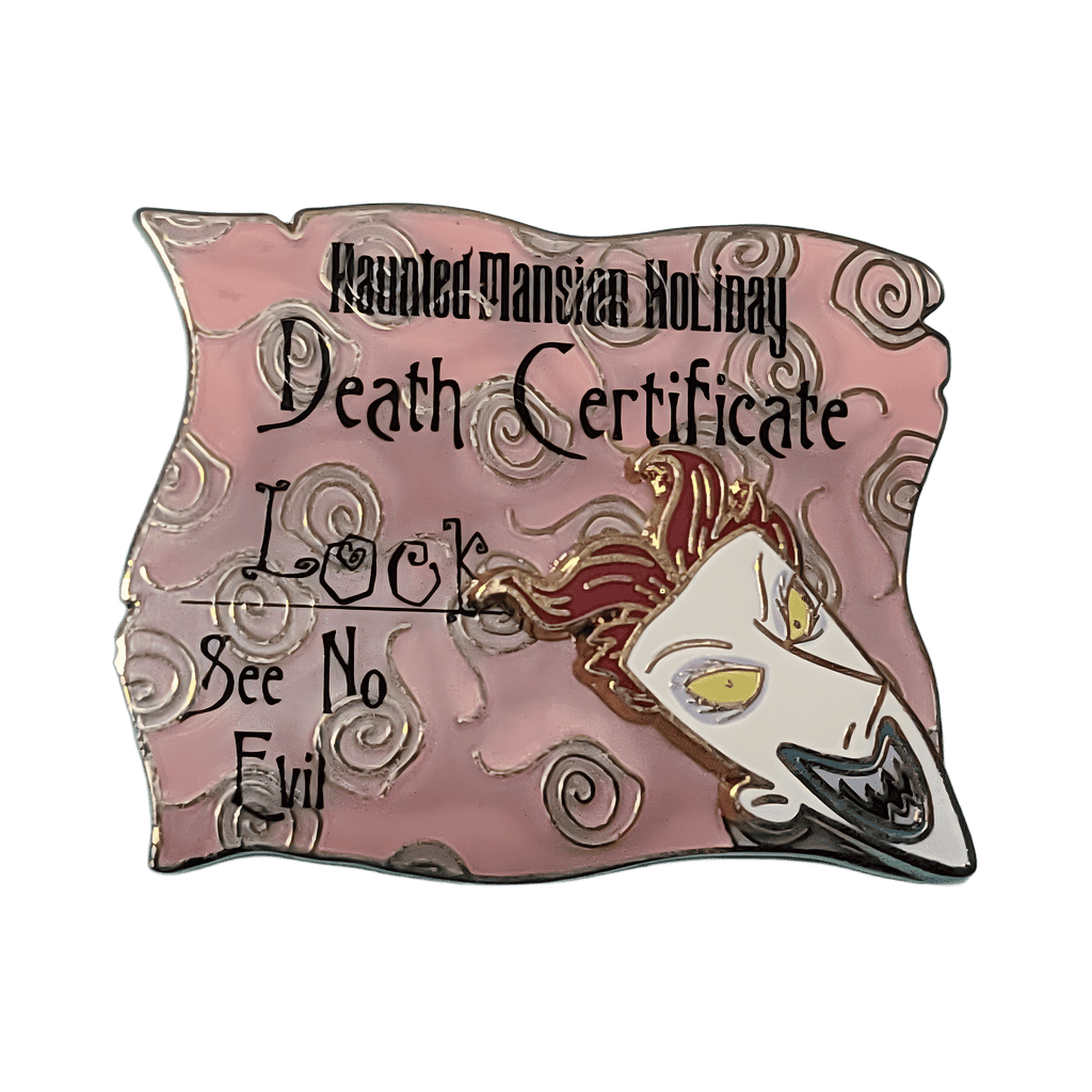 Lock Death Certificate Disney pin
