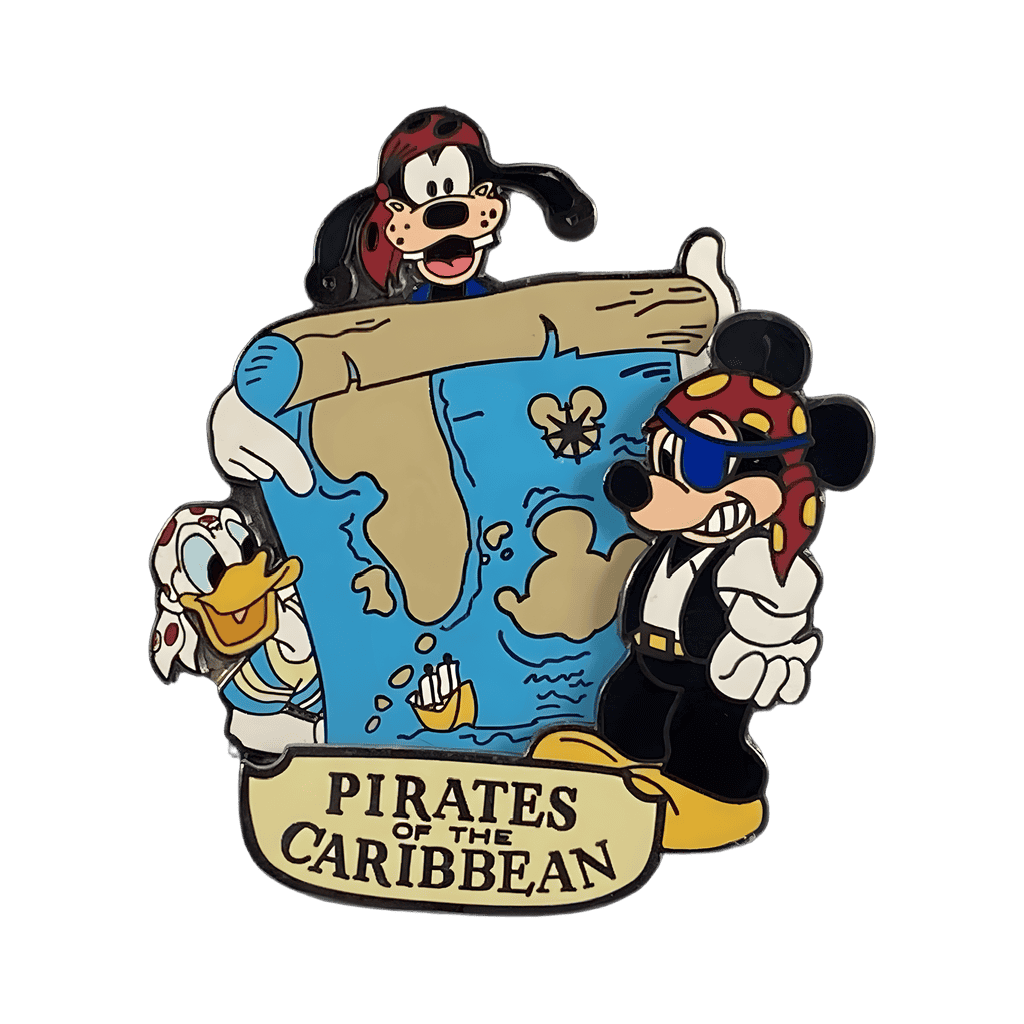 Pirates of the Caribbean - Treasure Map Disney pin