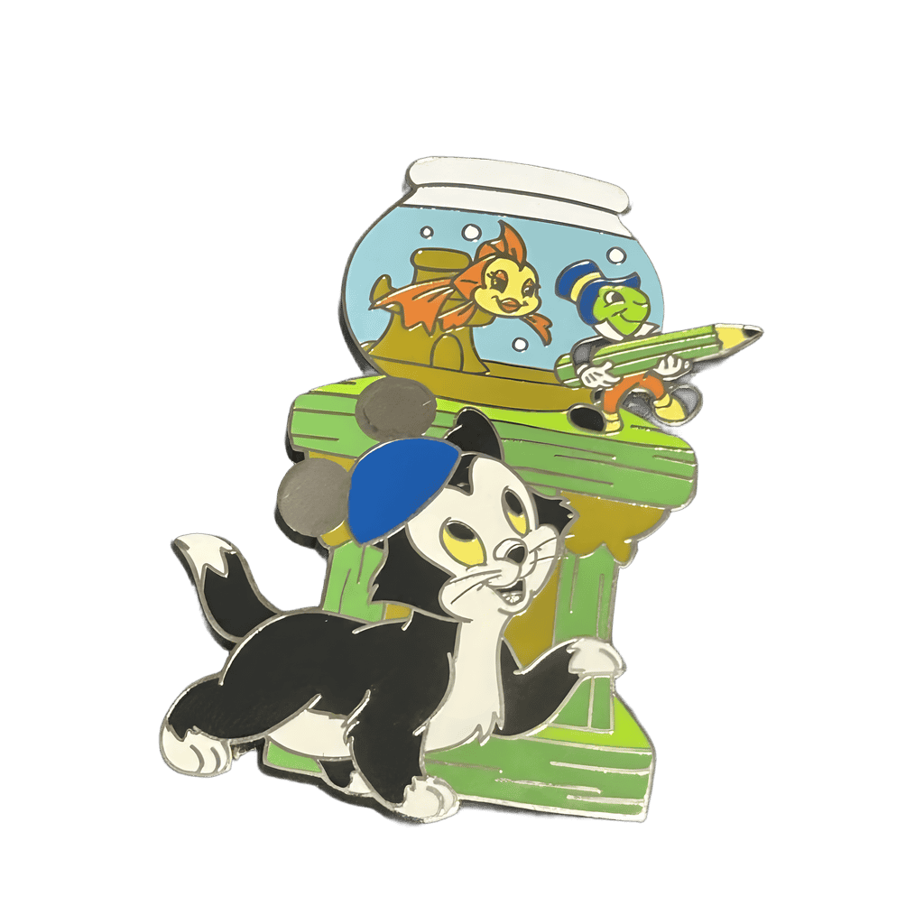 Figaro, Cleo, Jiminy Cricket Disney pin