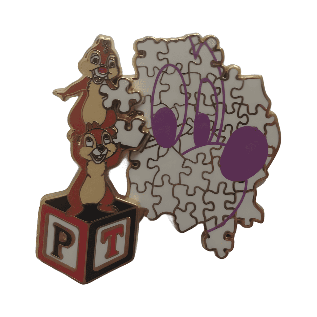 Putting pieces together - Chip & Dale Disney pin
