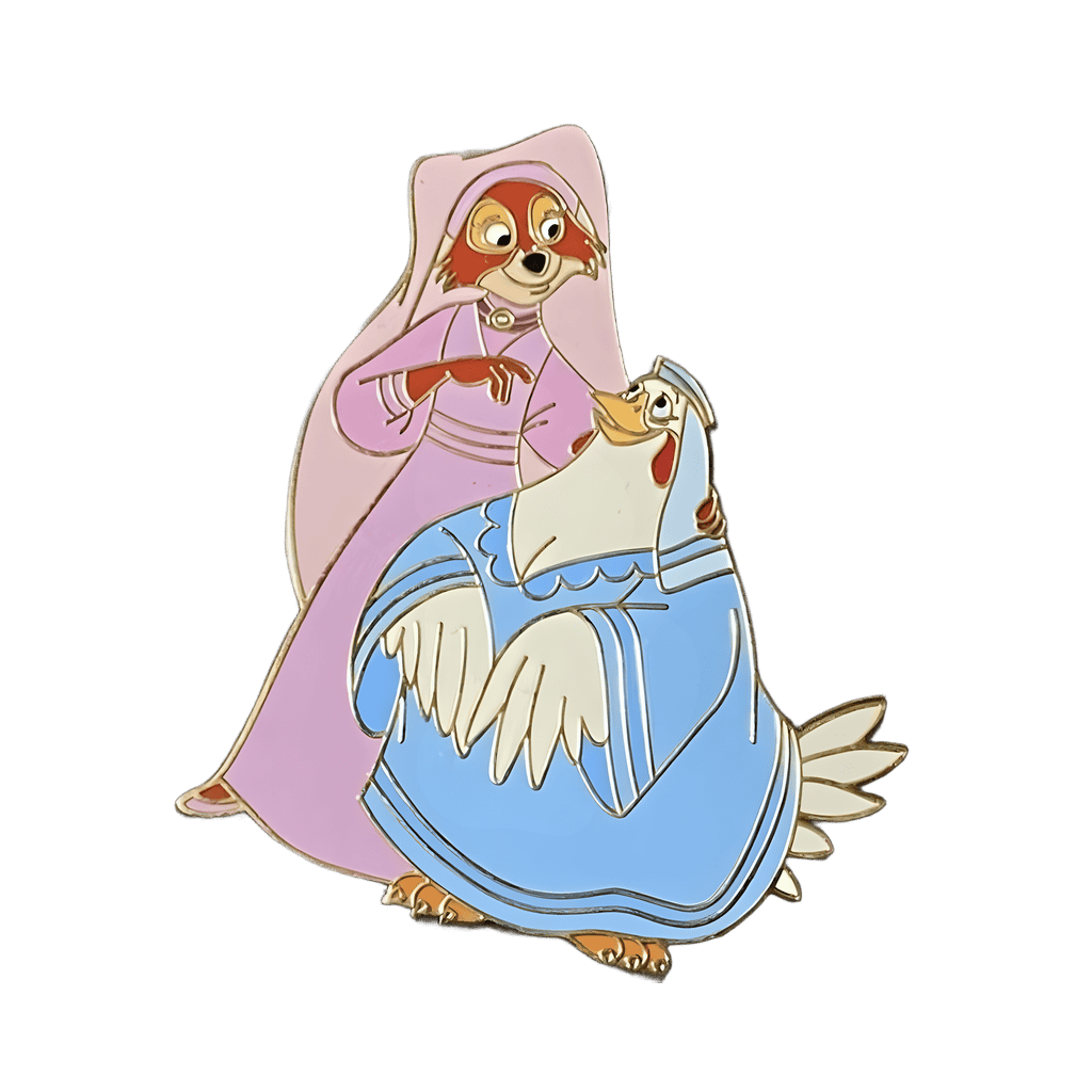 Maid Marian and Lady Kluck Disney pin