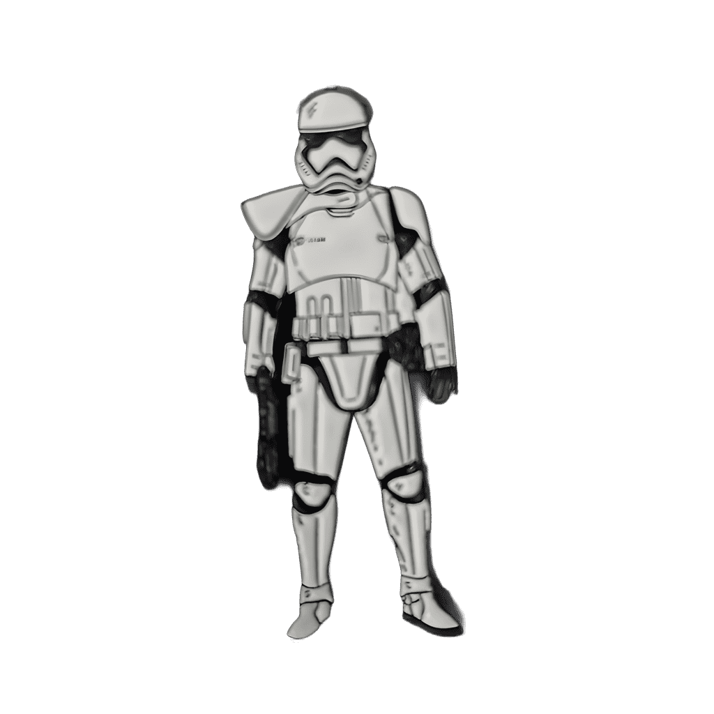 Stormtrooper with blaster Disney pin
