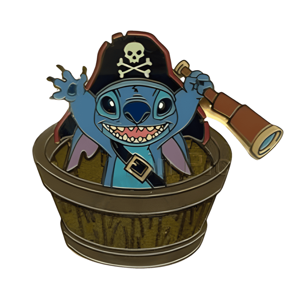Pirate Stitch (Frame Completer) Disney pin
