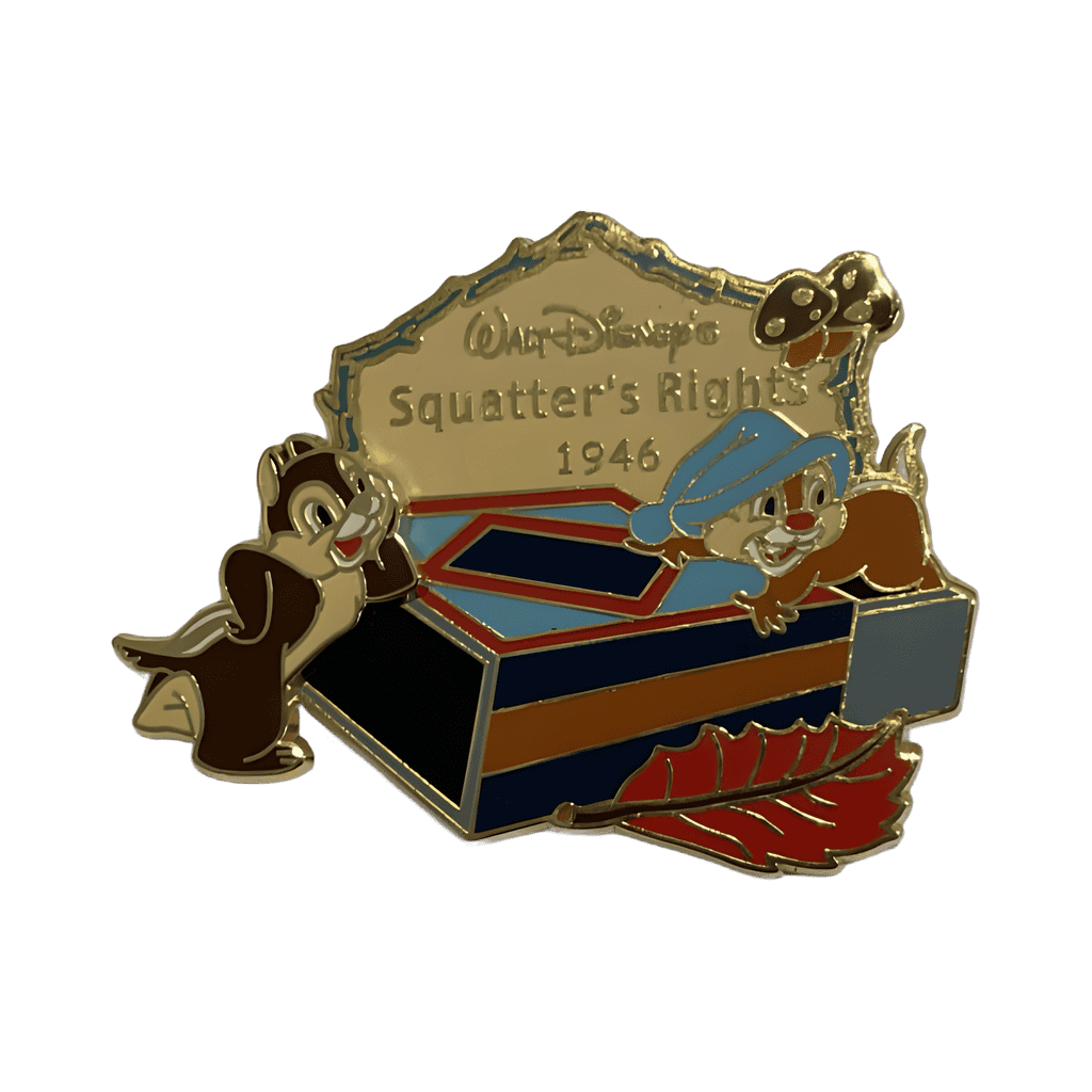 Chip & Dale - Squatter's Rights 1946 Disney pin