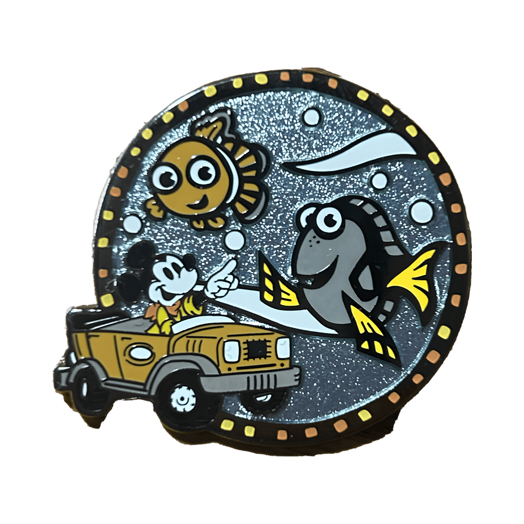 Safari Mickey with Nemo and Dory Disney pin