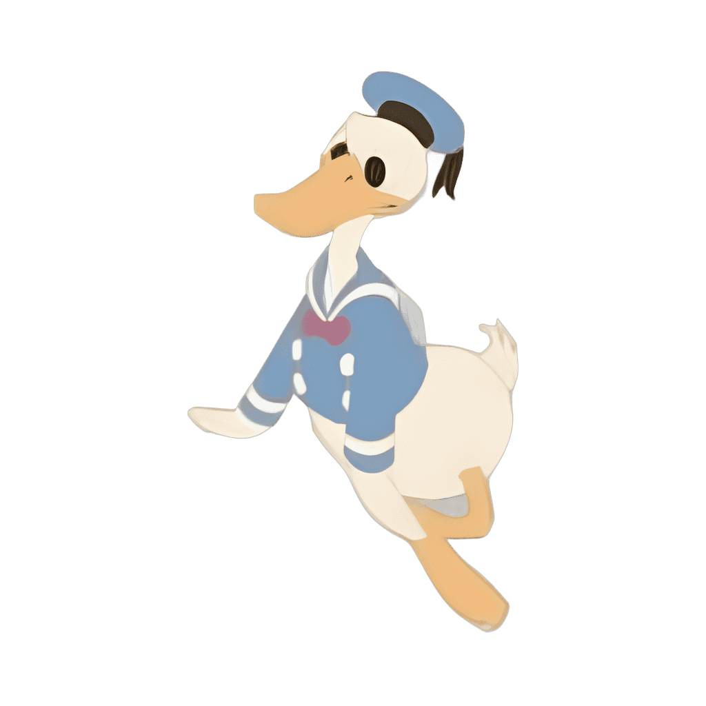 Leaning Donald Duck Disney pin