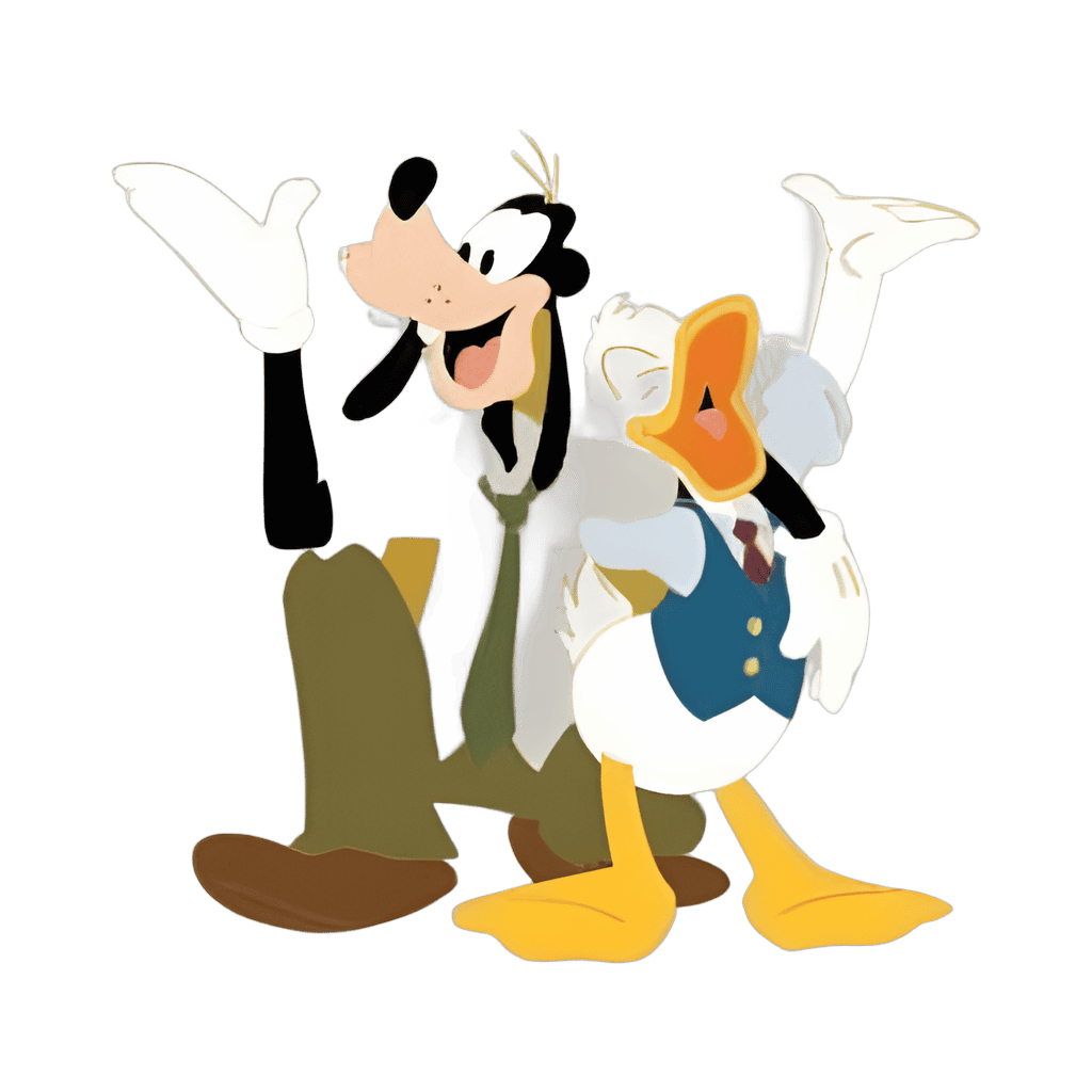 Goofy and Donald Singing Disney pin