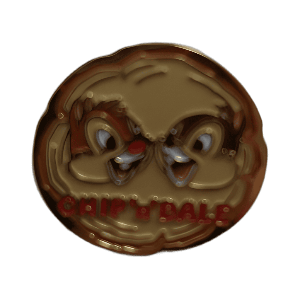 Chip n' Dale Faces Round Disney pin