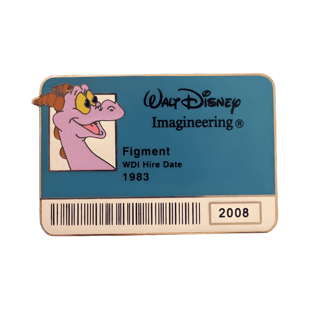 Figment ID Badge (Blue) Disney pin