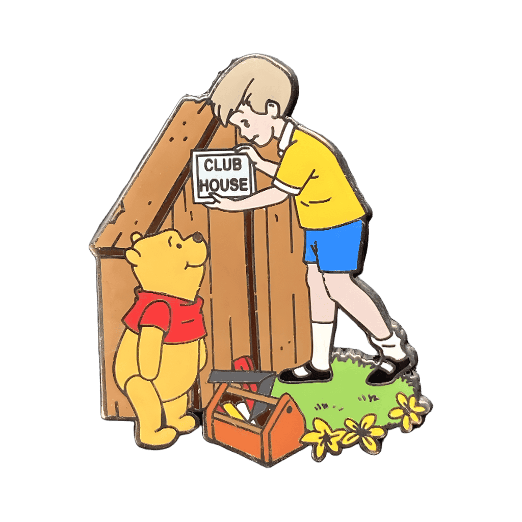 Christopher Robin Builds a Club House Disney pin