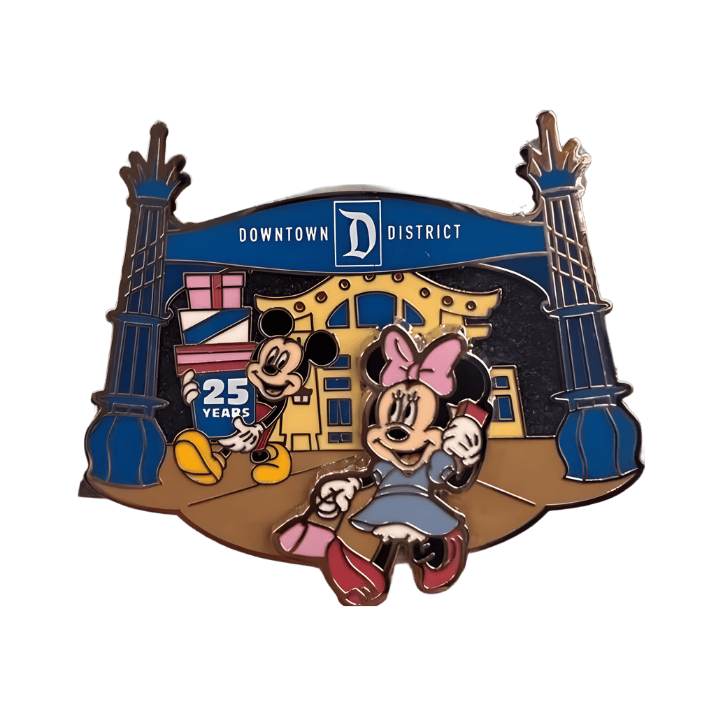 Downtown Disney 25th Anniversary - Mickey and Minnie Disney pin