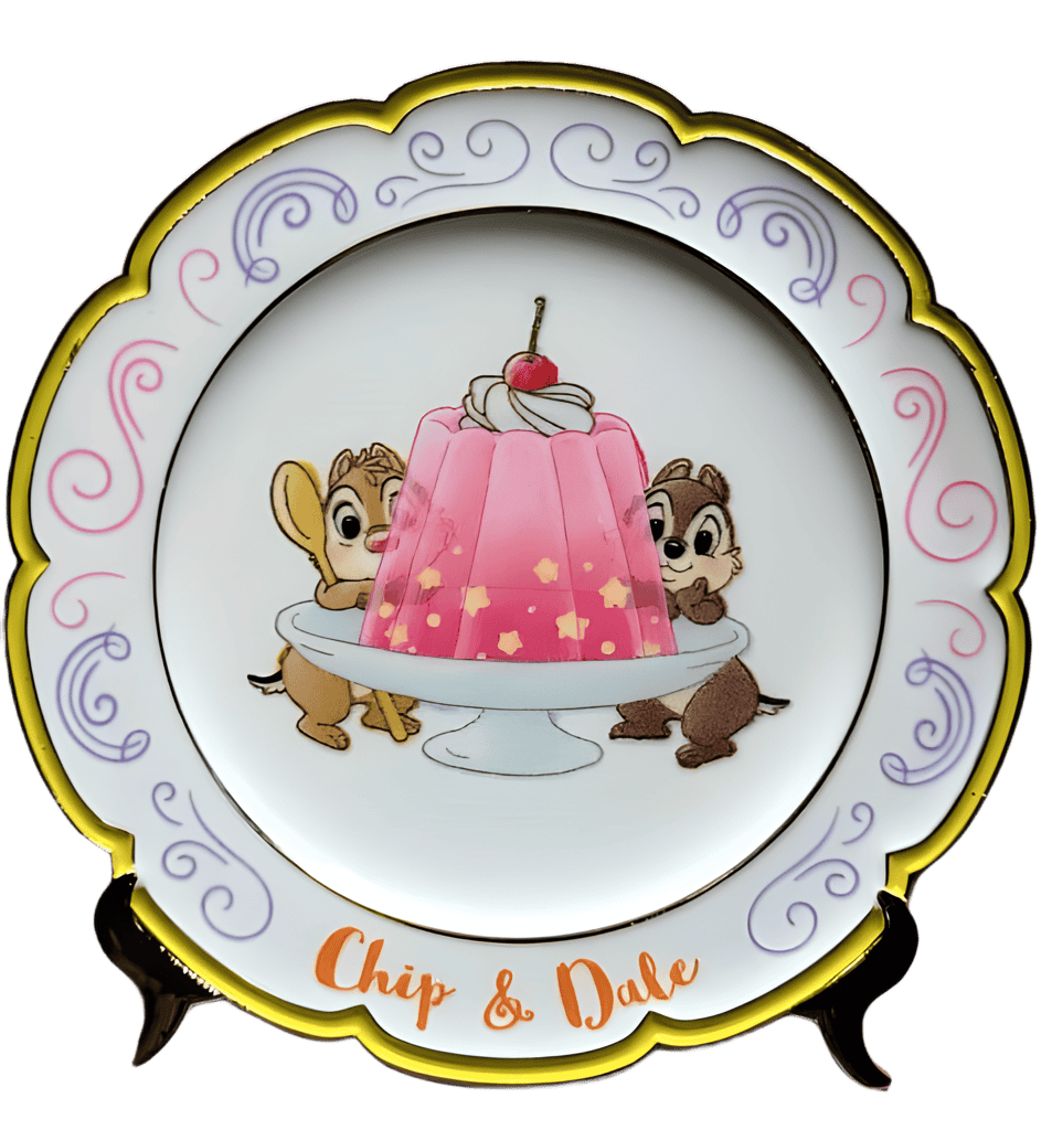 Chip and Dale Yellow Plate Gelatin Disney pin