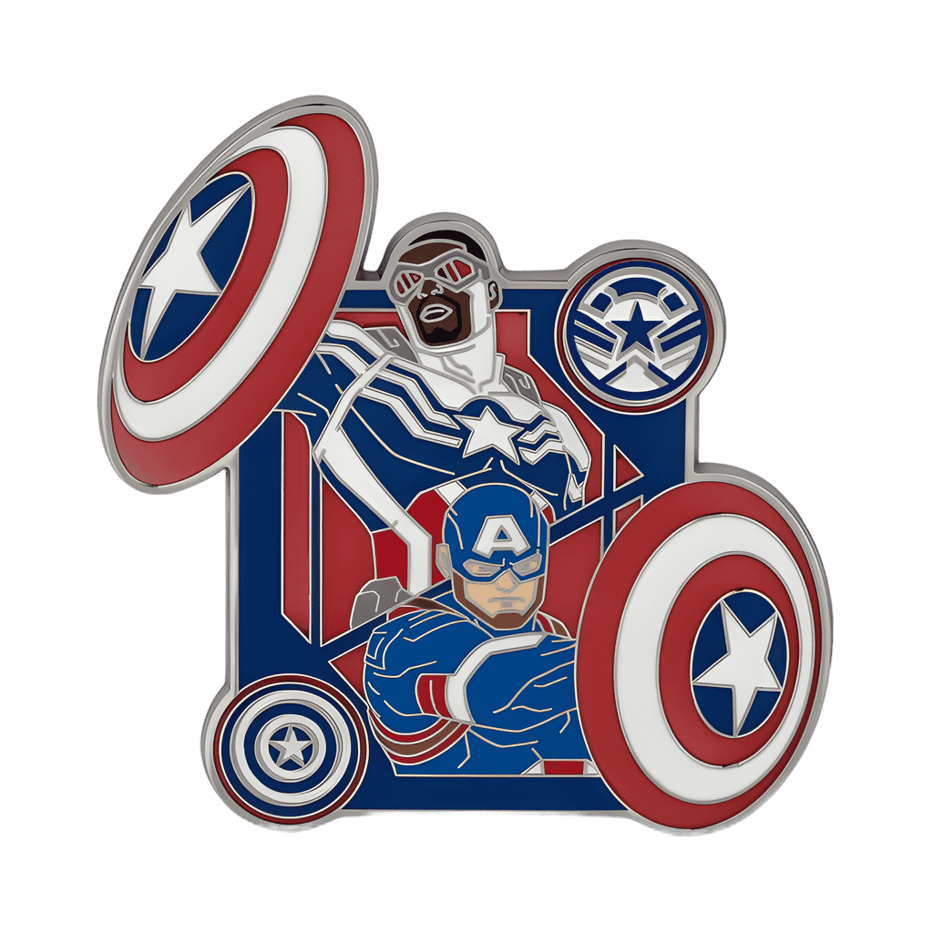 Captain America and US Agent Disney pin