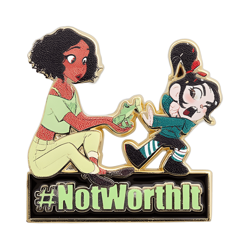 Tiana and Vanellope Disney pin