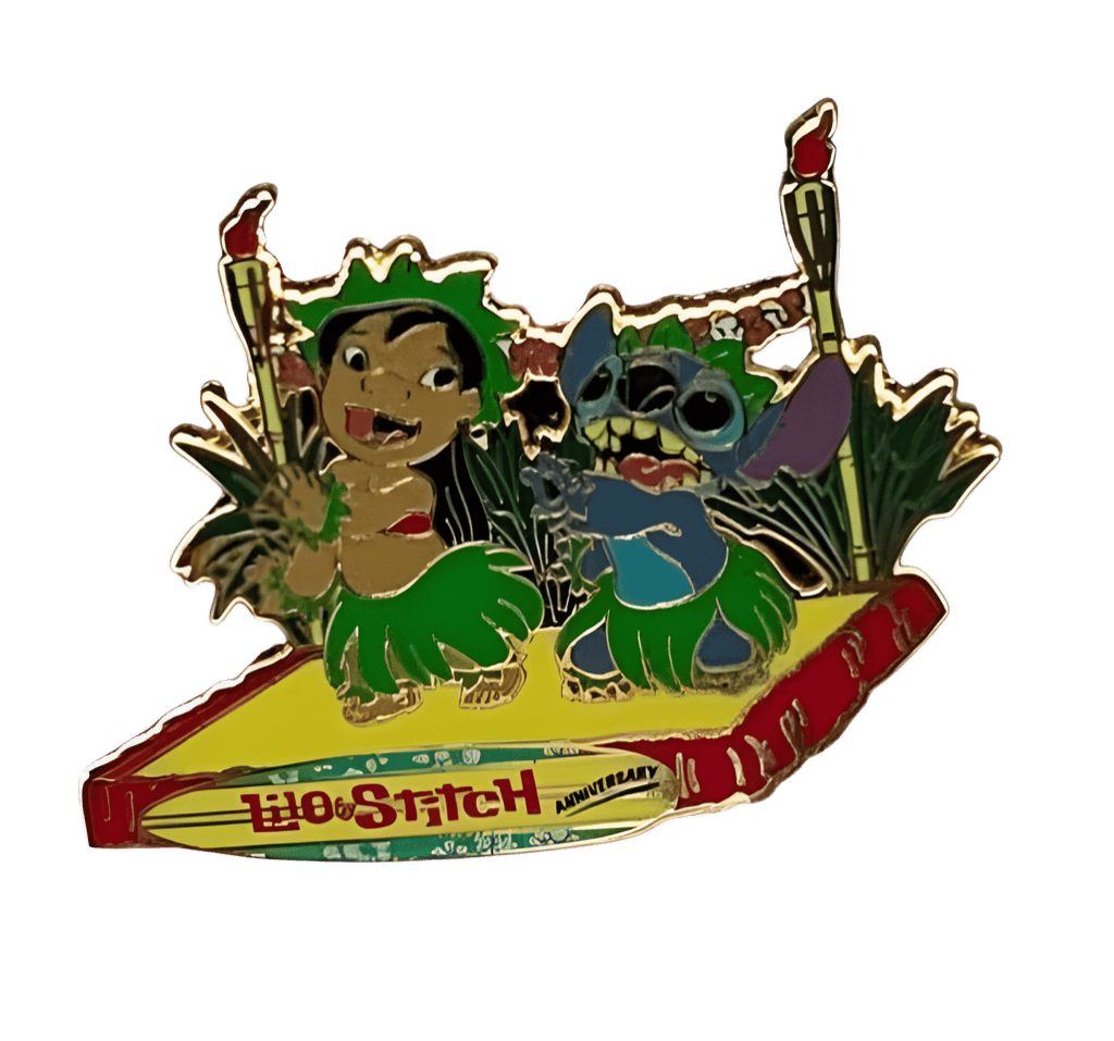 Hula stitch and lilo Disney pin