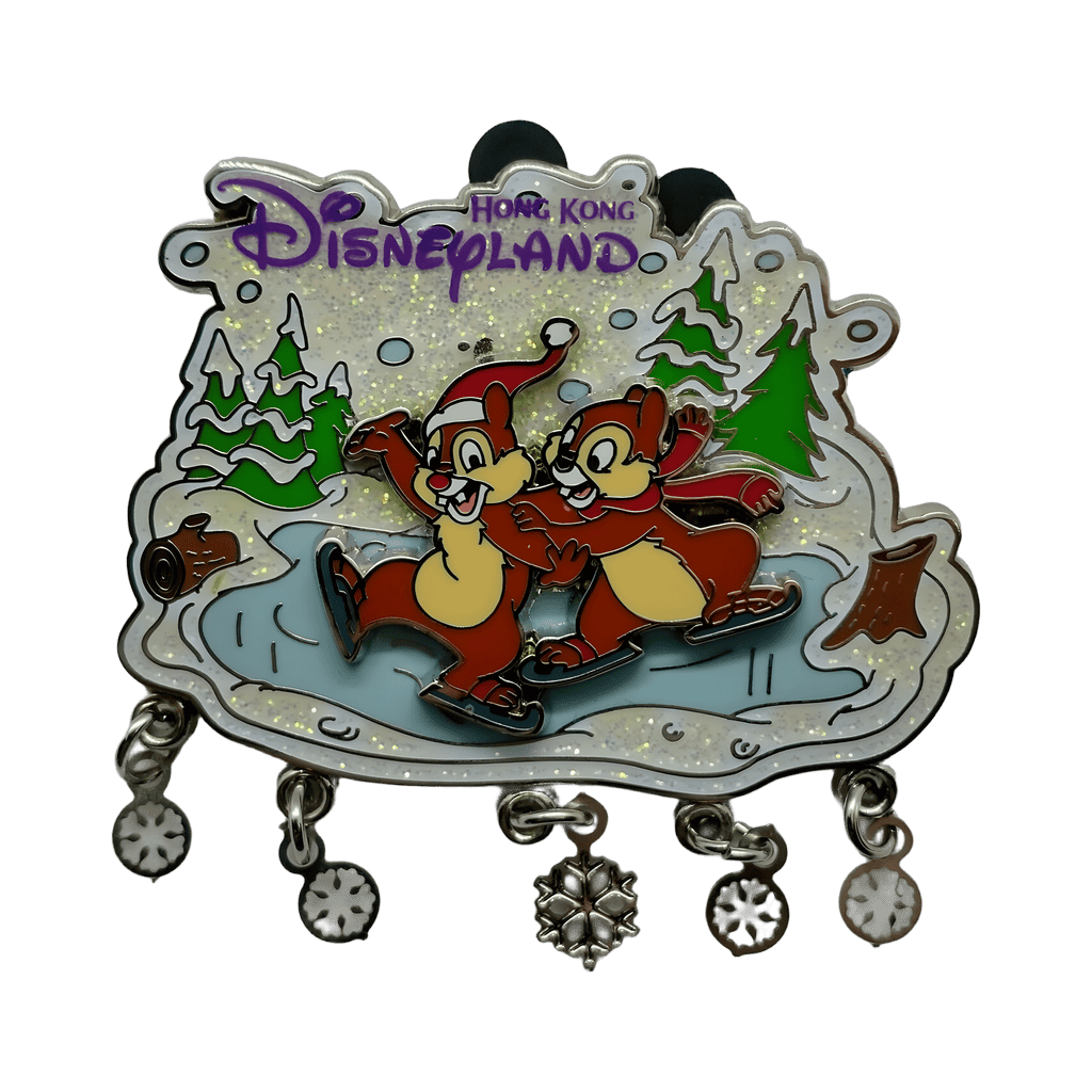 Chip and Dale in the Winter Disney pin