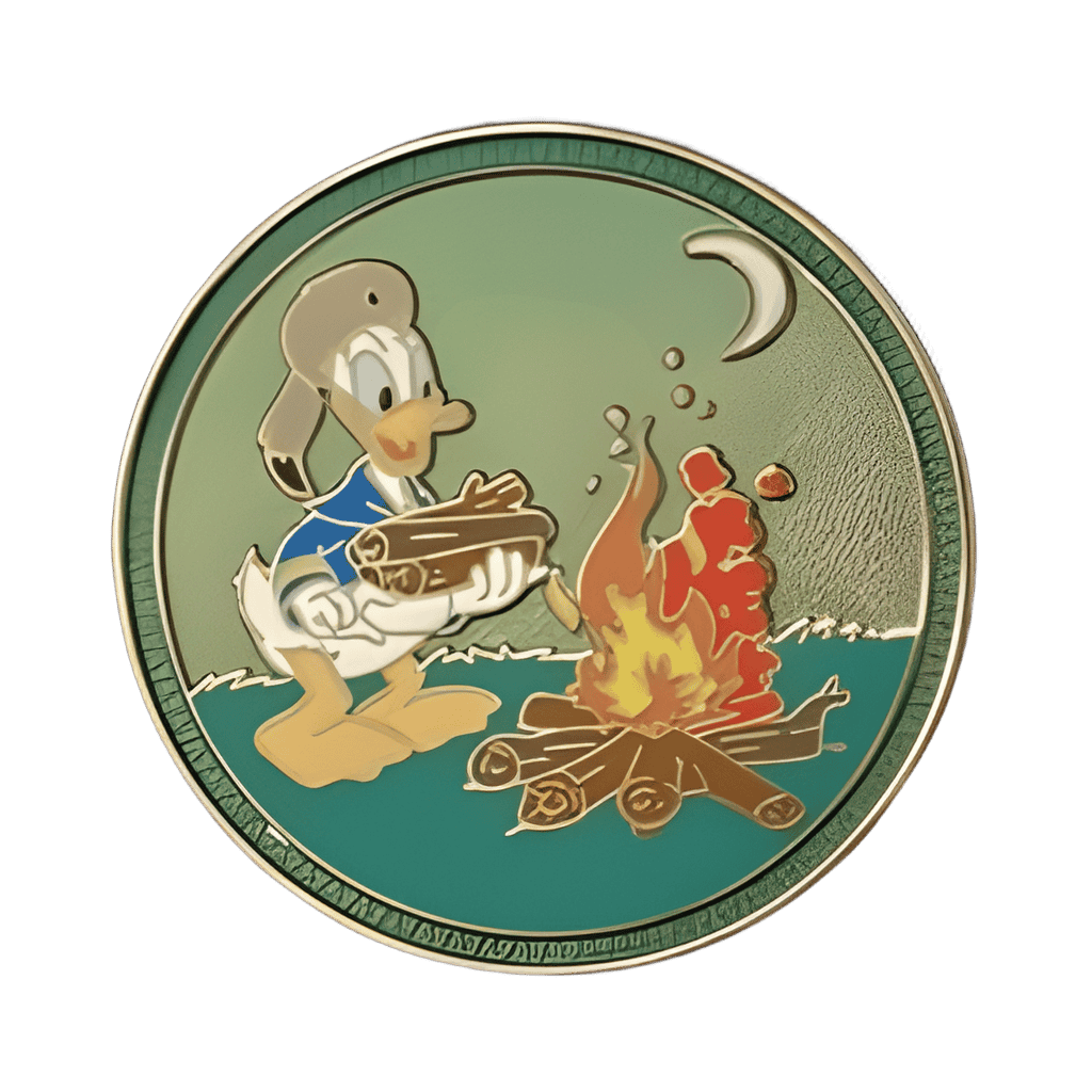 Donald Duck - Campfire Building Disney pin