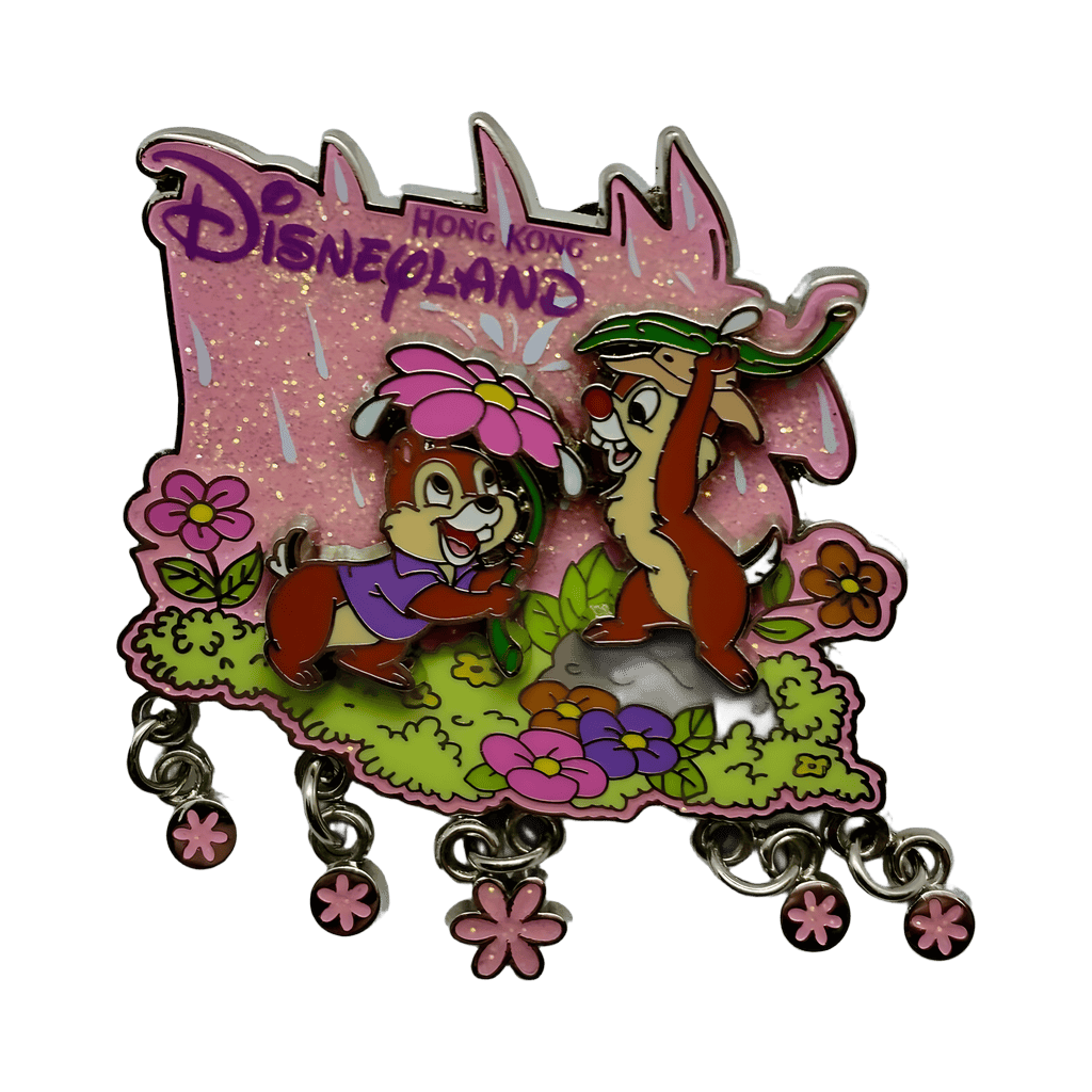 Chip and Dale in the Spring Disney pin