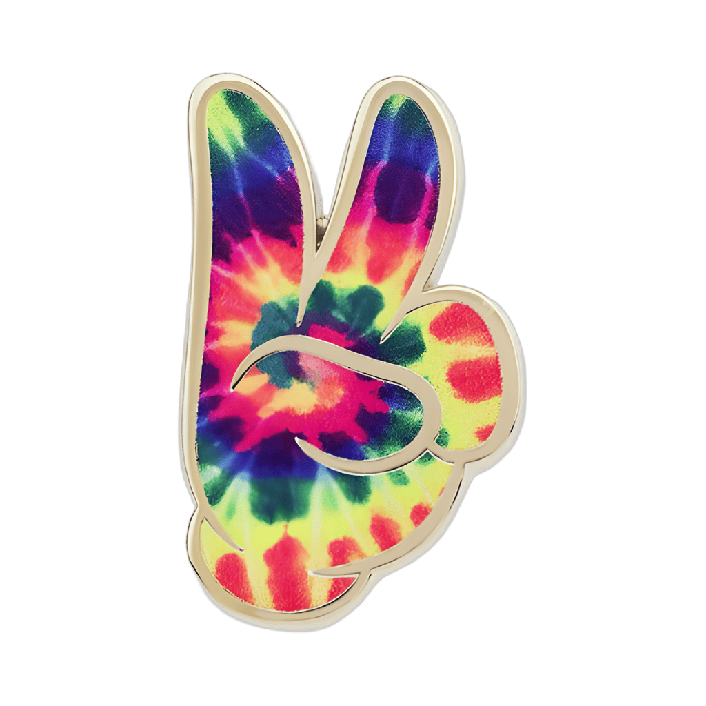 June Set - Tie Dye Peace Sign Glove Disney pin