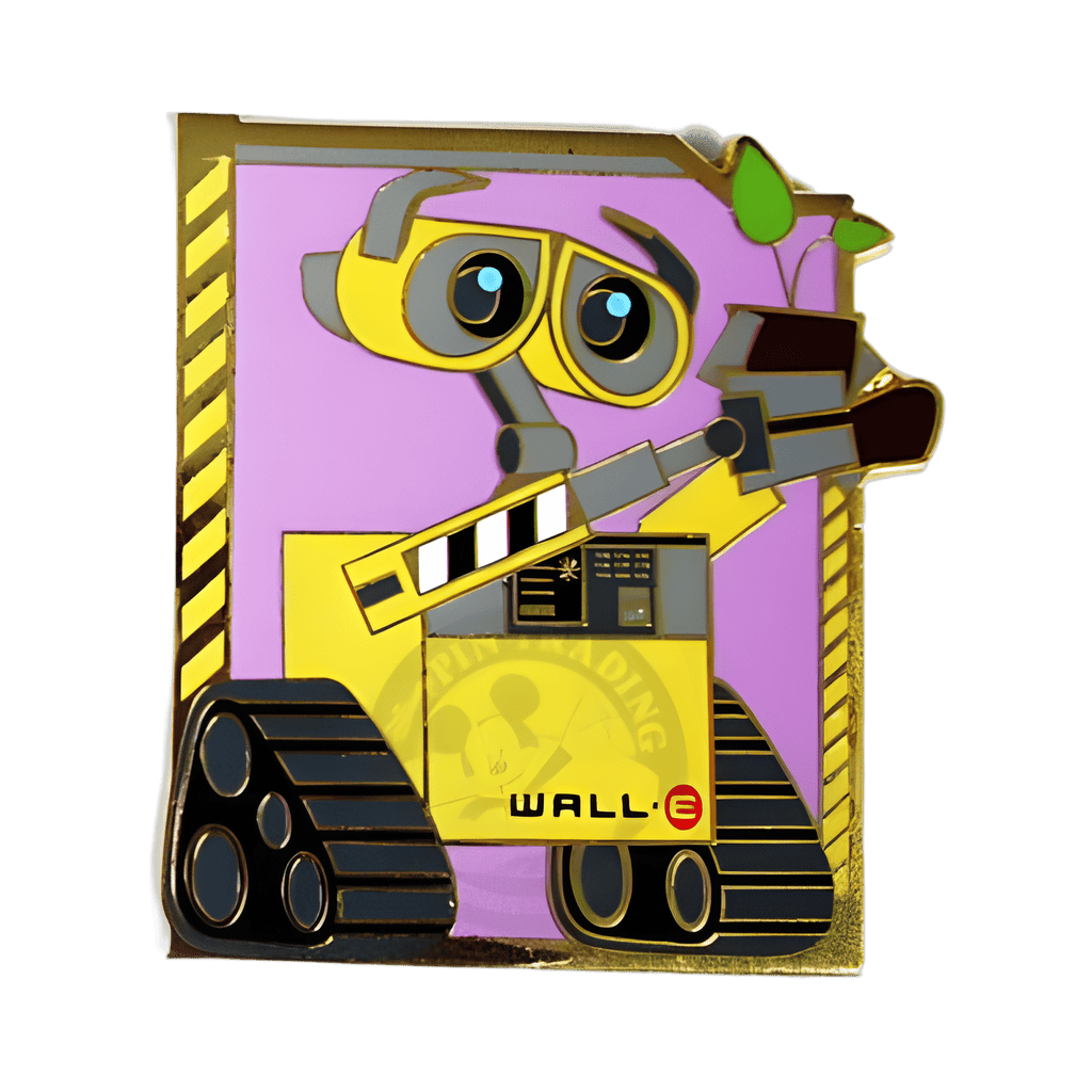 Wall-E holding Plant Disney pin