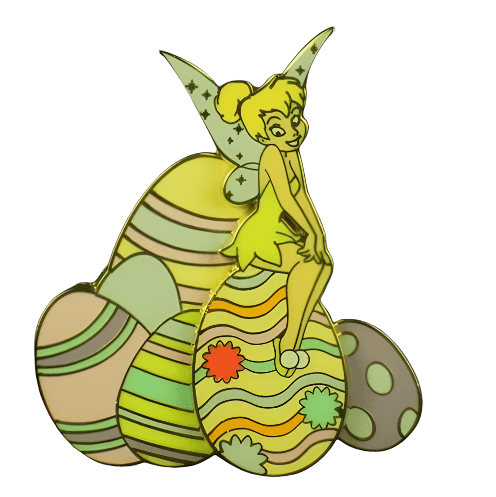 Tinker Bell Sitting on Colored Easter Eggs Disney pin