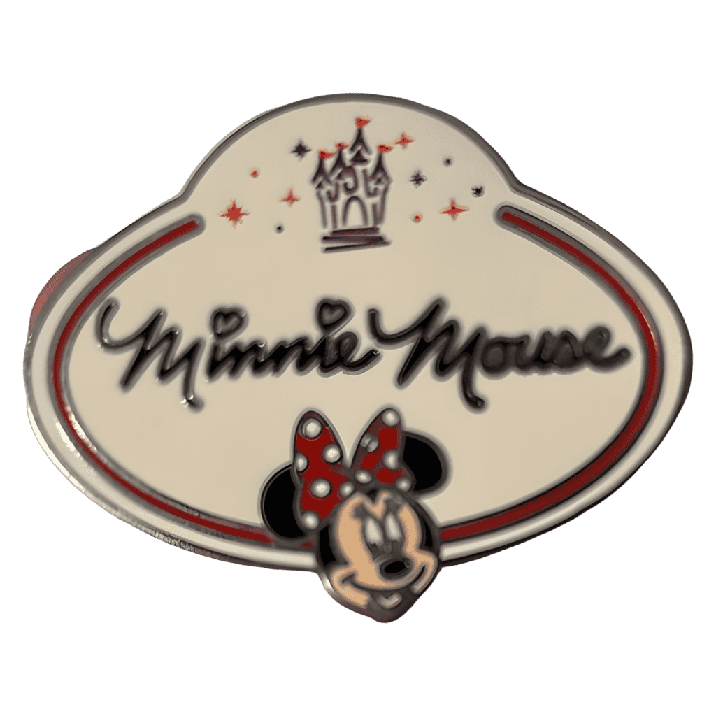 Minnie Mouse Nametag Disney pin