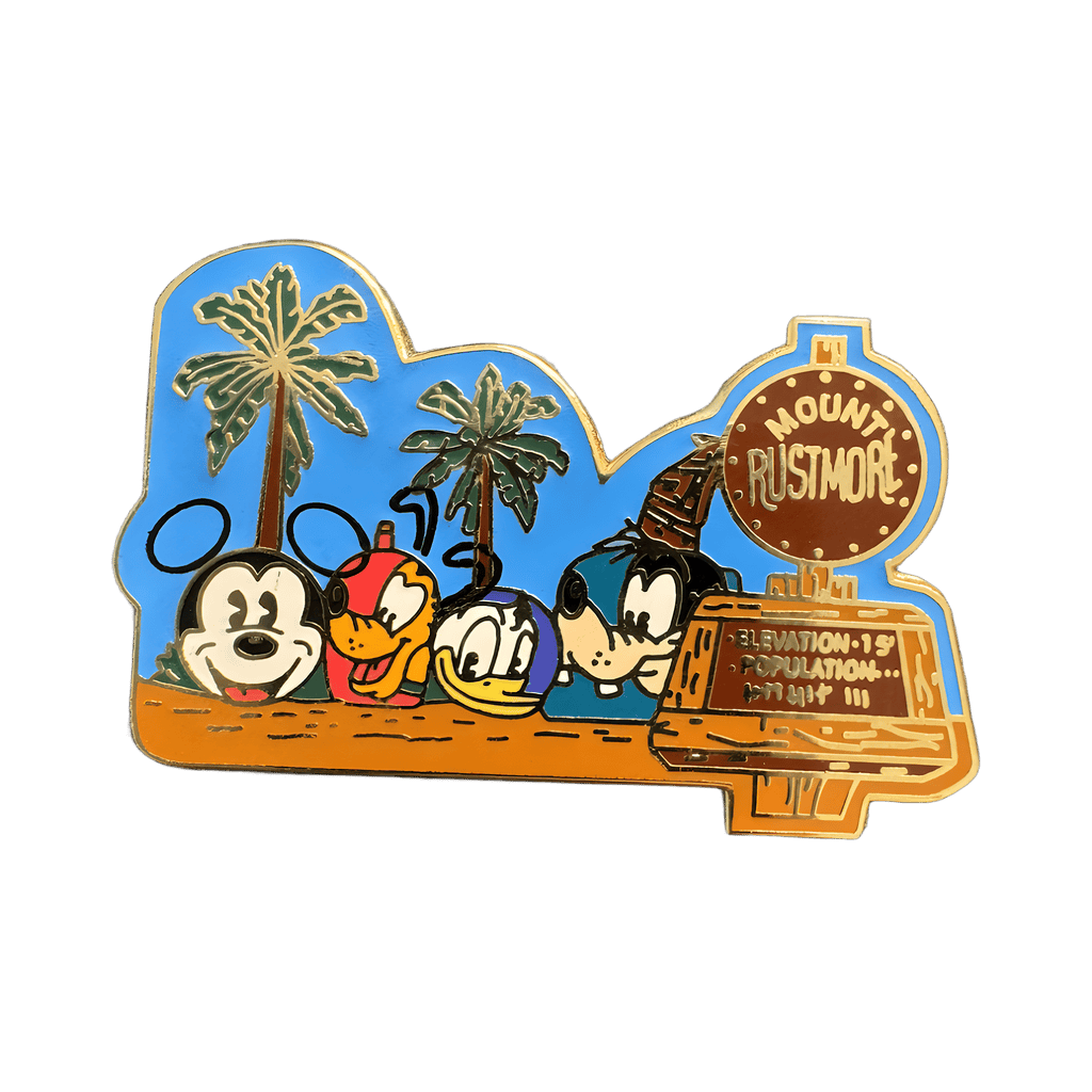 Mt. Rustmore - Mickey, Pluto, Donald, Goofy Disney pin