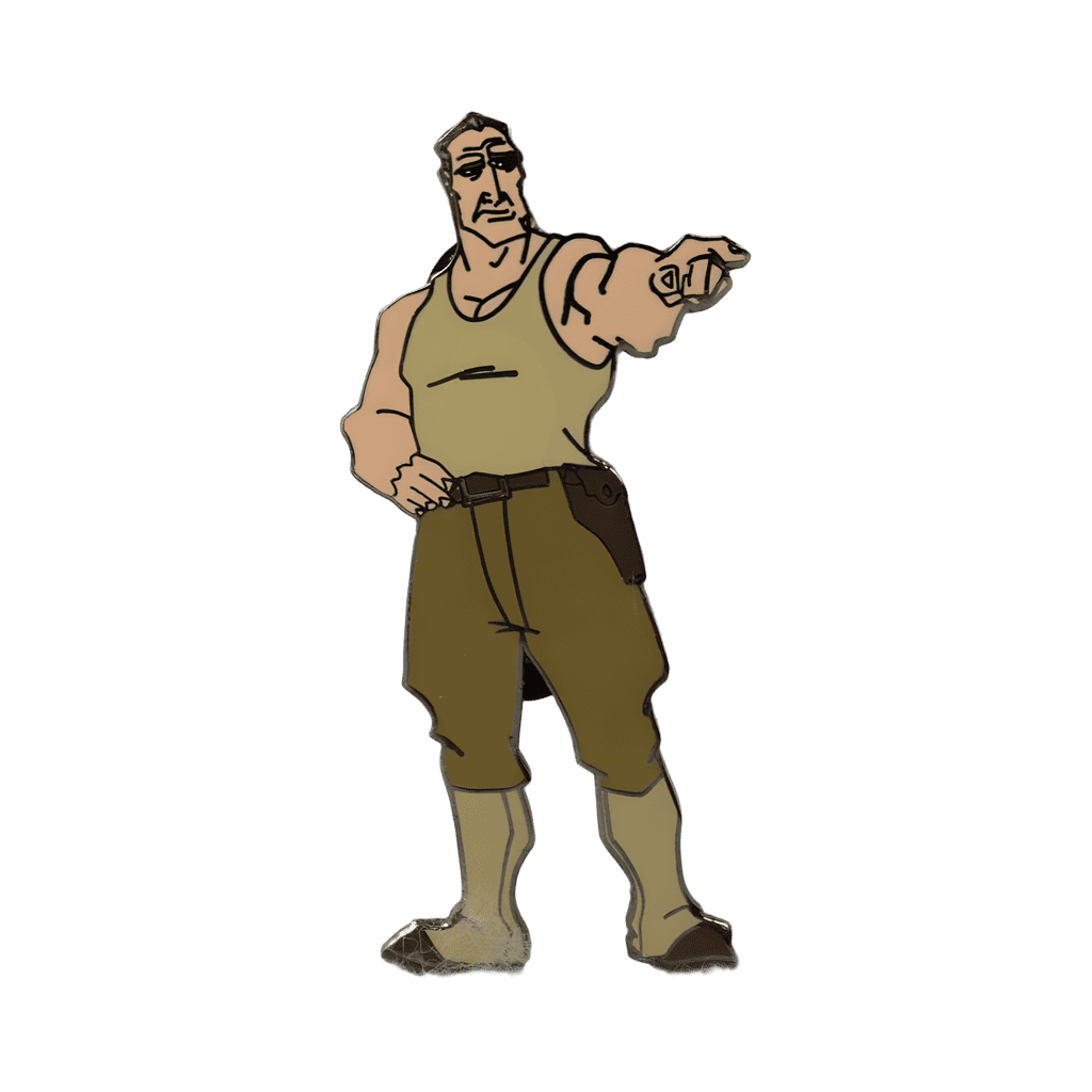 Captain Rourke Disney pin