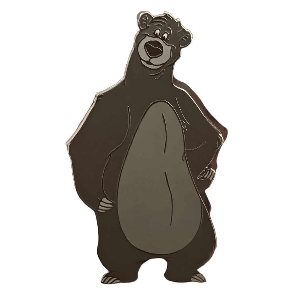 Baloo and Mowgli Pin Set - Baloo Disney pin