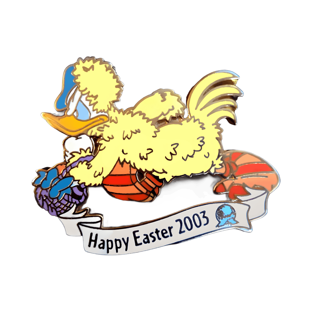 Danonald in yellow Easter chick costume. Disney pin