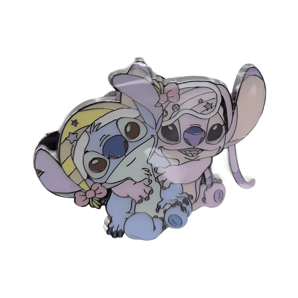 Angel Hugging Stitch Disney pin